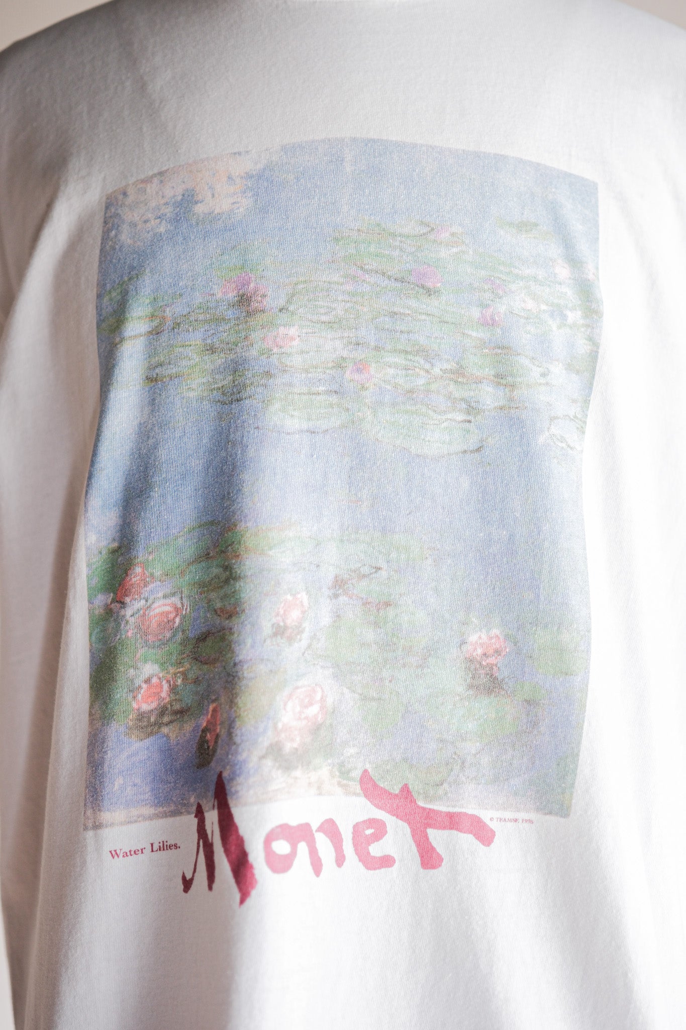 【~90's】Vintage Art Print T-shirt Size.XL "Claude Monet" "Water Lilies" "Made in U.S.A."