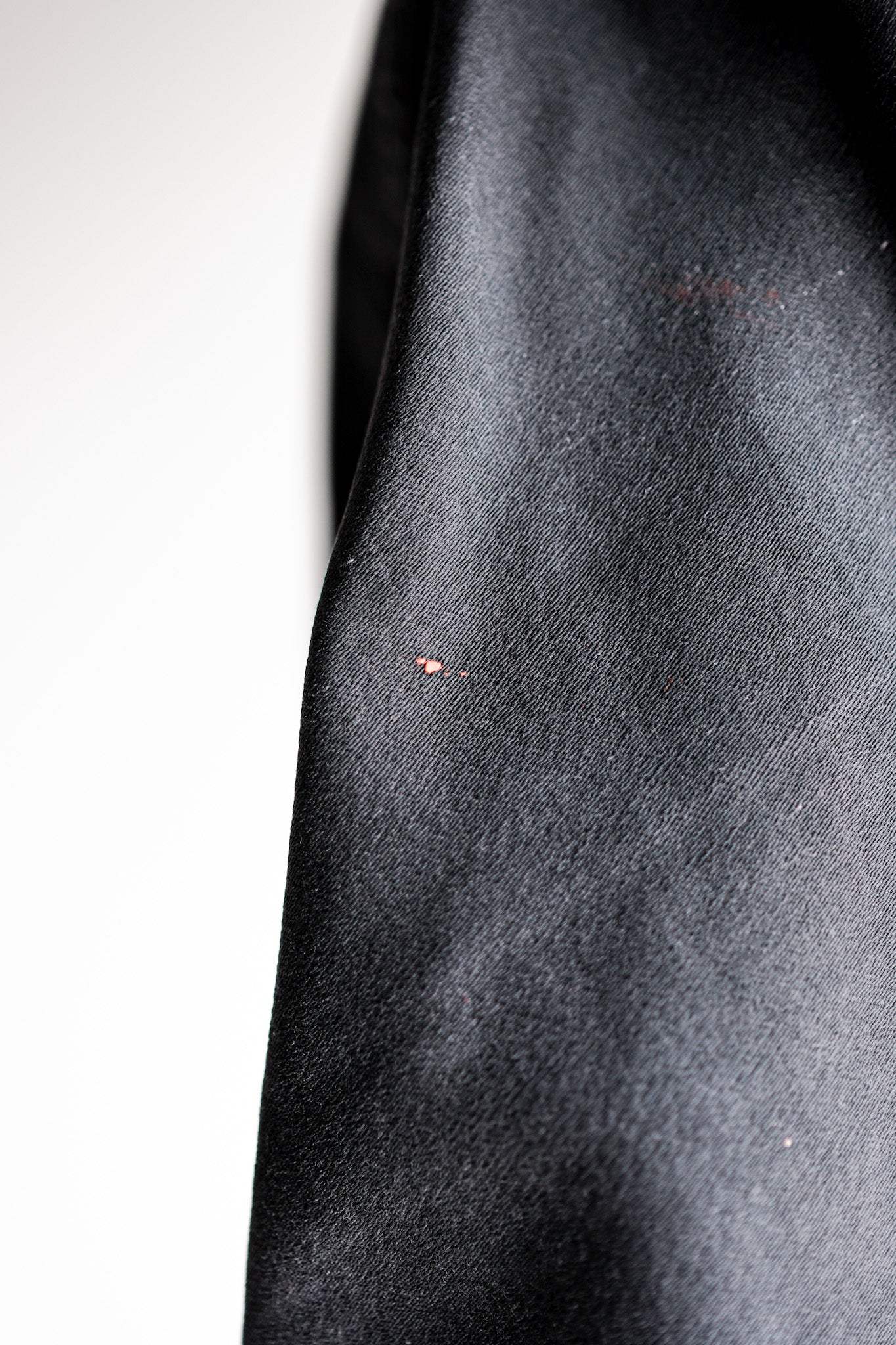 【~40's】French Vintage Black Moleskin Work Jacket "Adolphe Lafont"