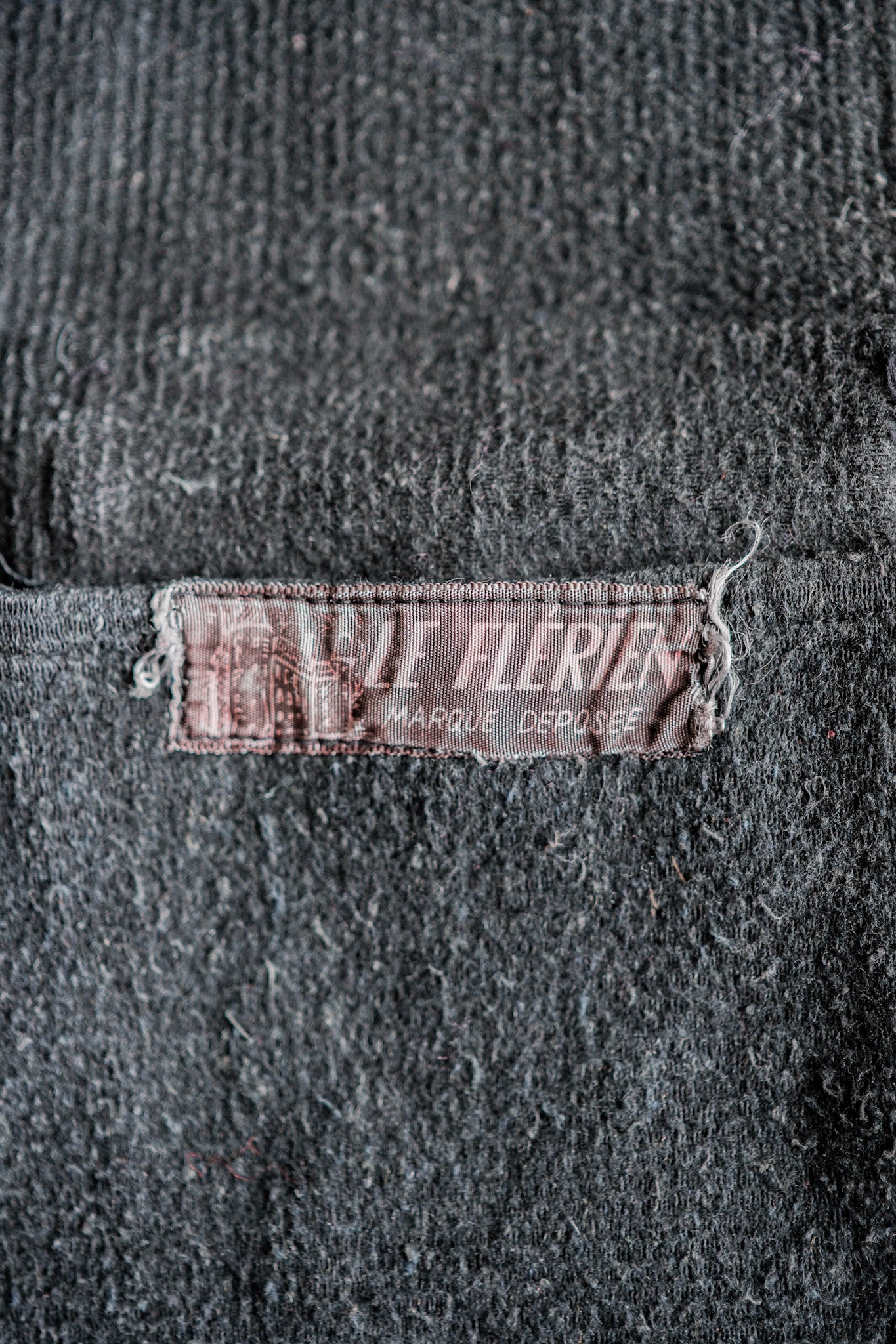 【~50's】French Vintage Gray Cotton Pique Hunting Jacket