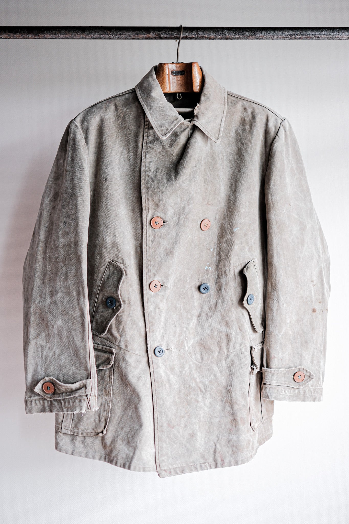 【~40's】German Army Mountain Trooper Double Breasted Jacket