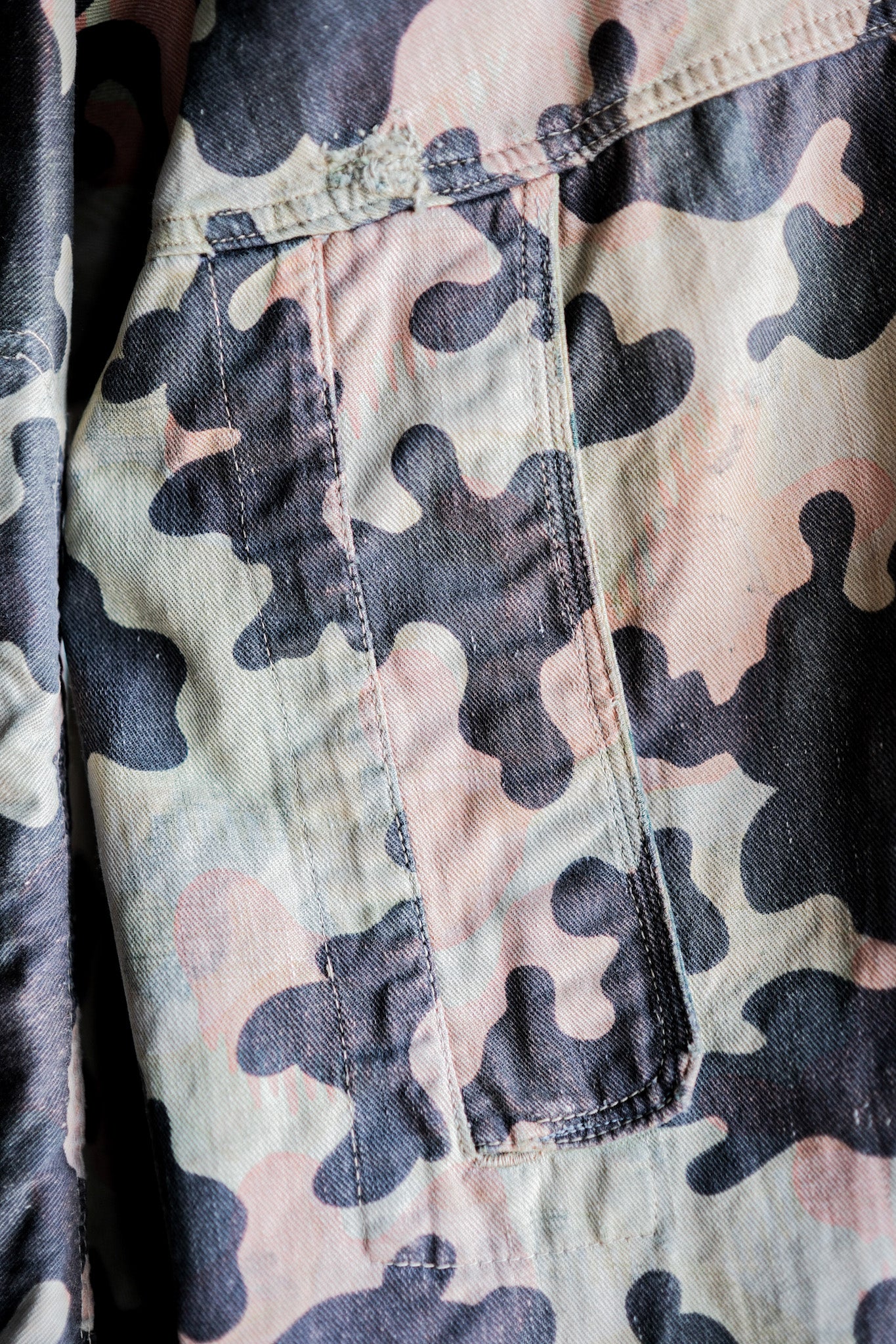 【~50's】Czechoslovakian Army Dubaky Camouflage Reversible Smock