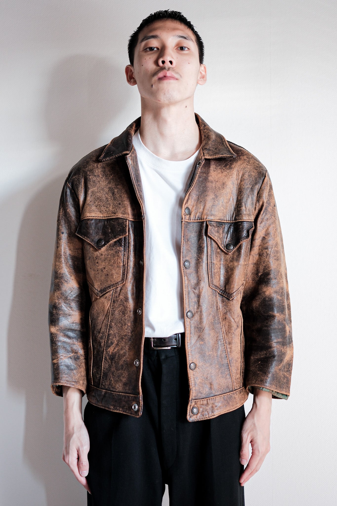 【~50’s】Vintage Levi’s Leather Jacket "Short Horn"