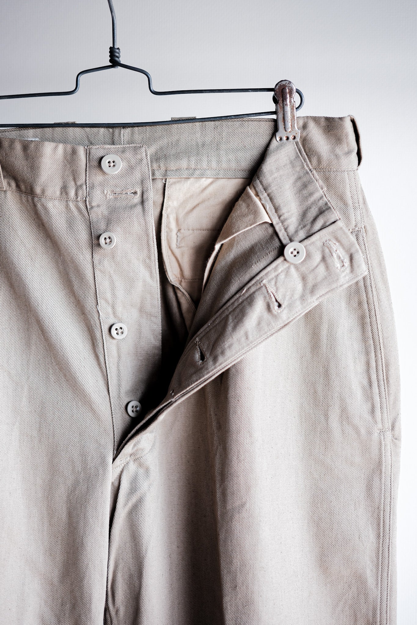 【~60's】French Army M52 Chino Trousers Size.22 "Dead Stock"