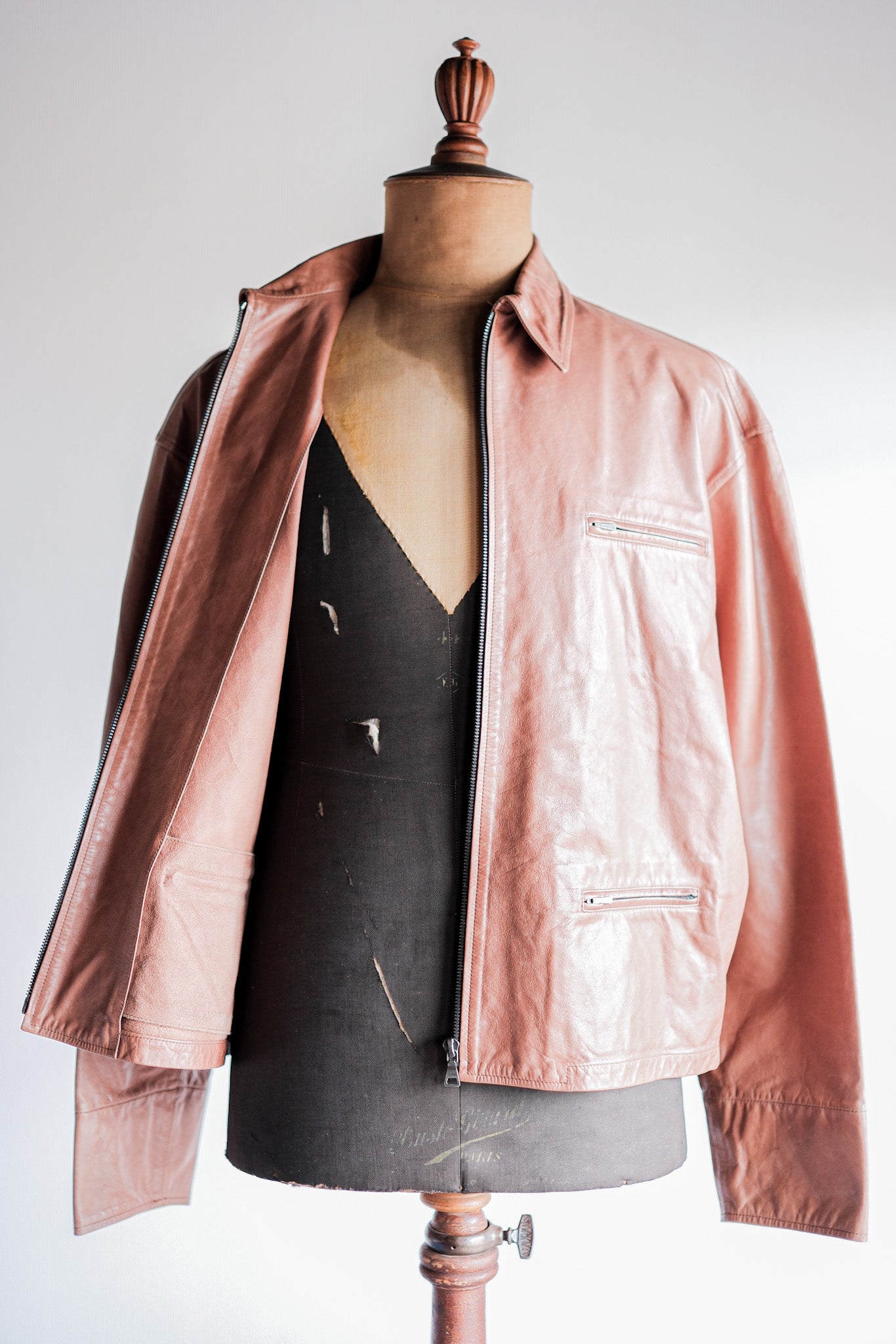 【~90’s】Old JIL SANDER Leather Jacket Size.48