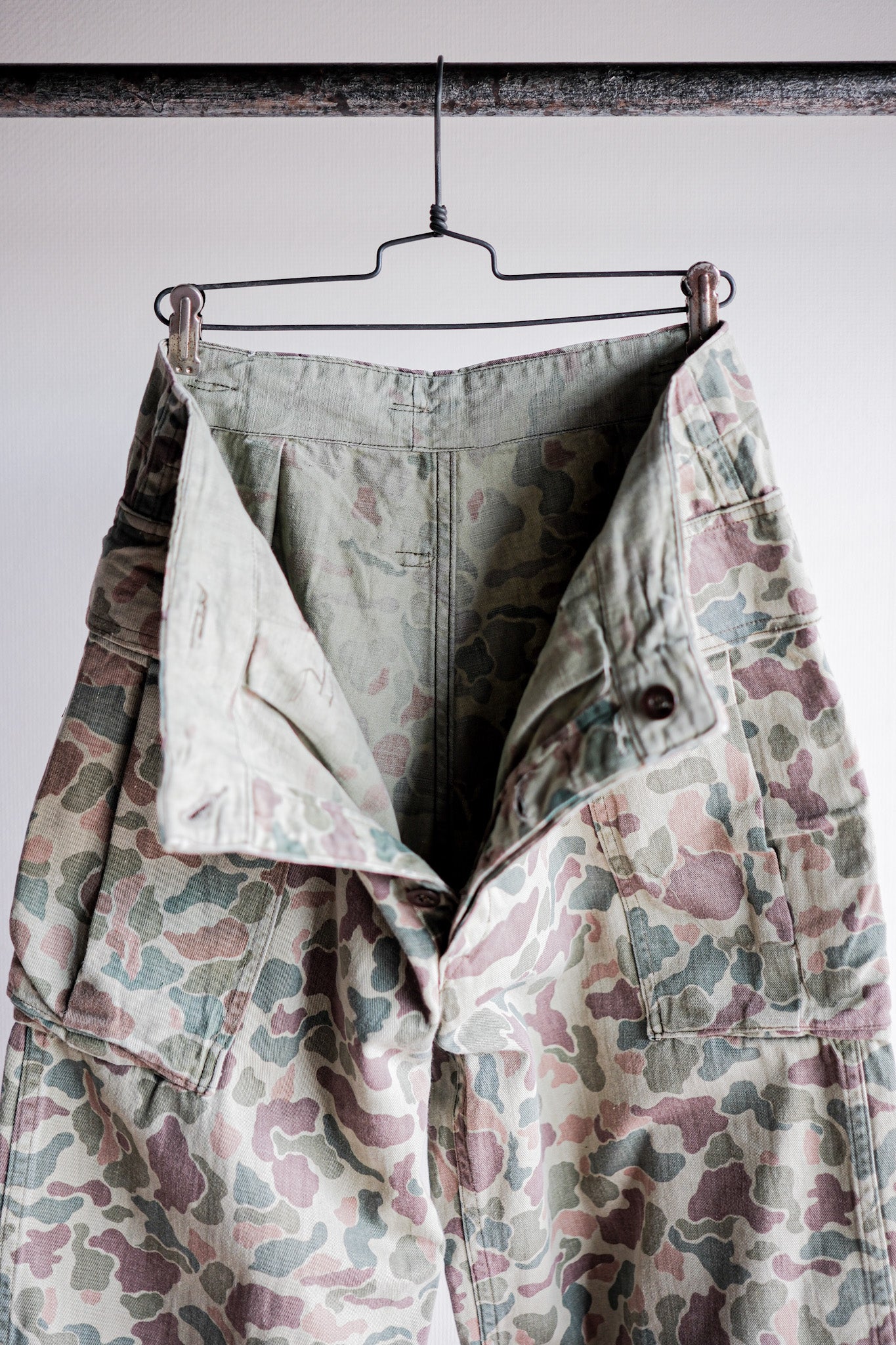 【~50's】Dutch Army Frogskin Camouflage Field Trousers Size.46