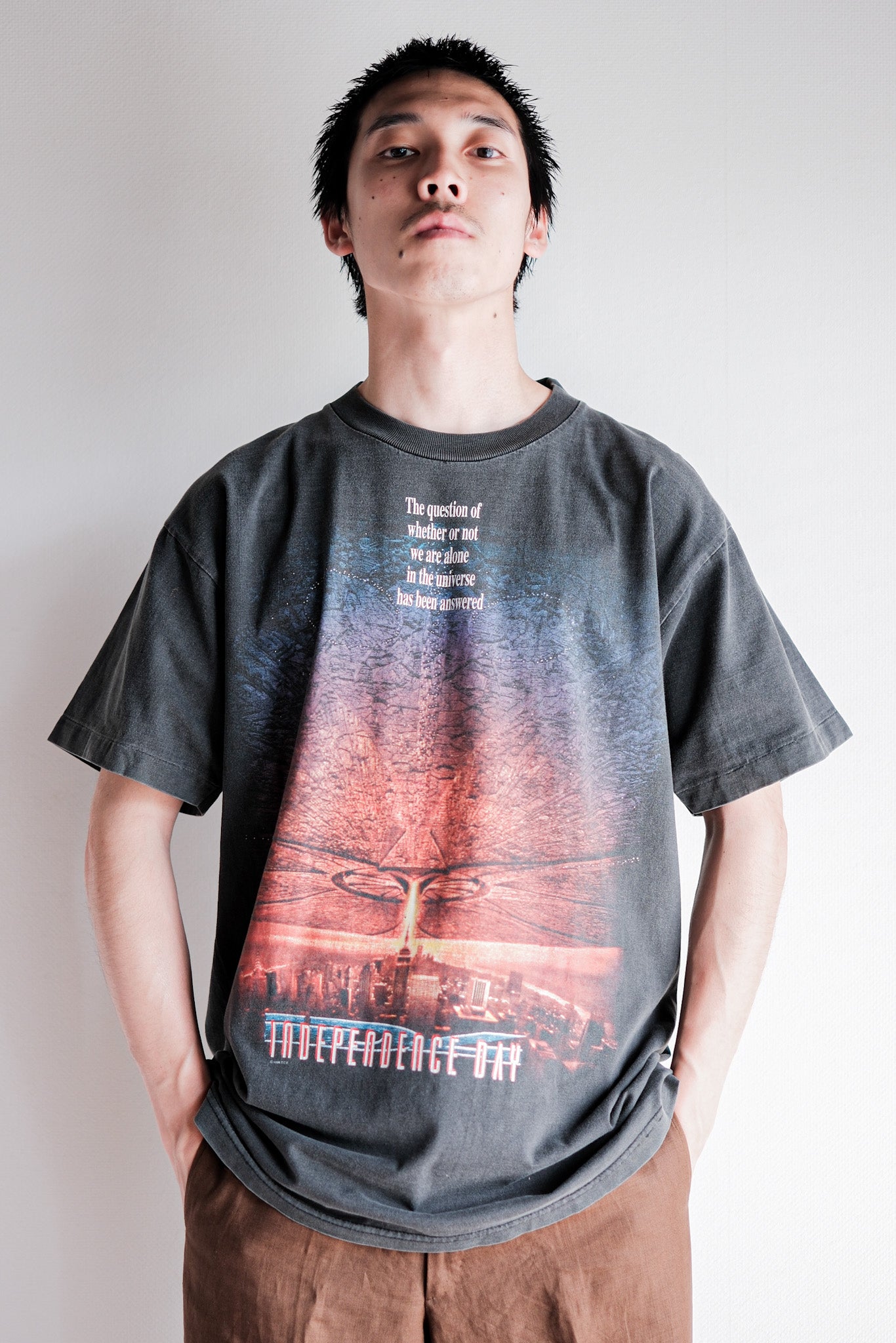 【~90's】Vintage Movie Print T-shirt Size.L "Independence Day"