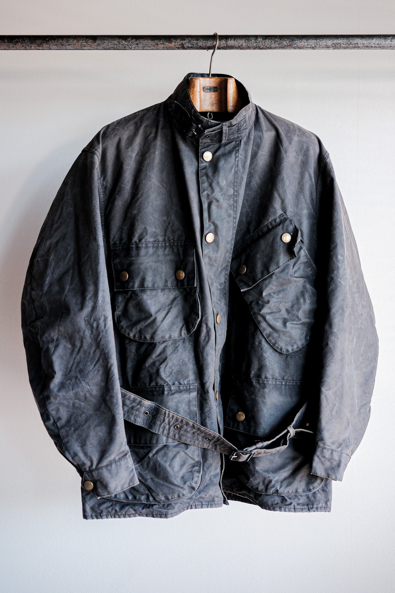 【~90's】Vintage Barbour "BEACON JACKET" 3 Crest "Unusual Lining"