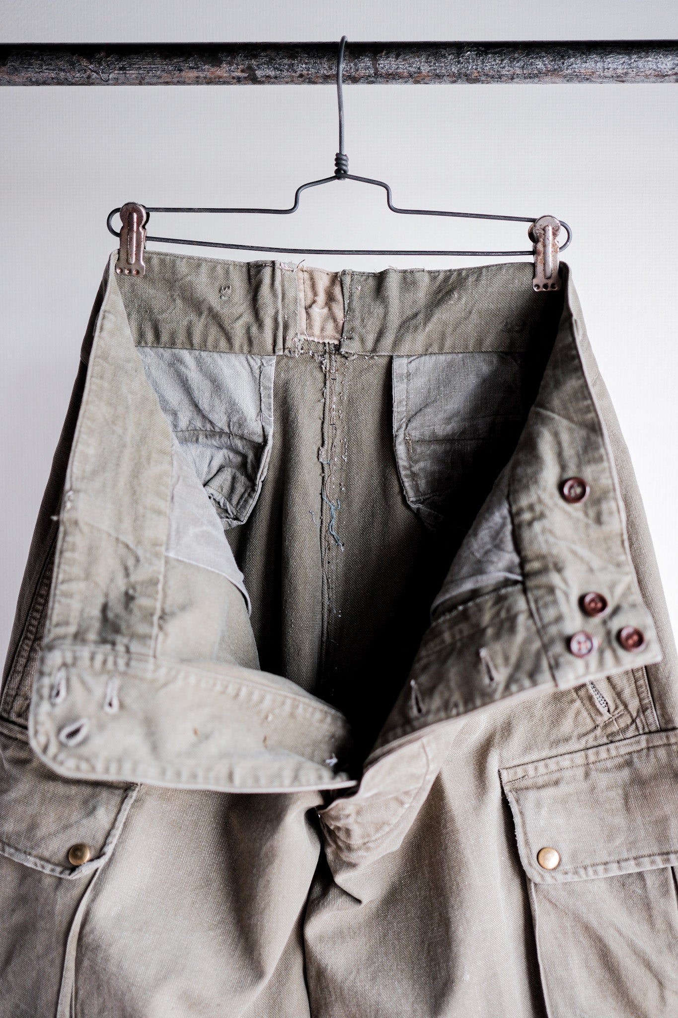 【~40's】French Army TAP47 Paratrooper Trousers "1st Type"