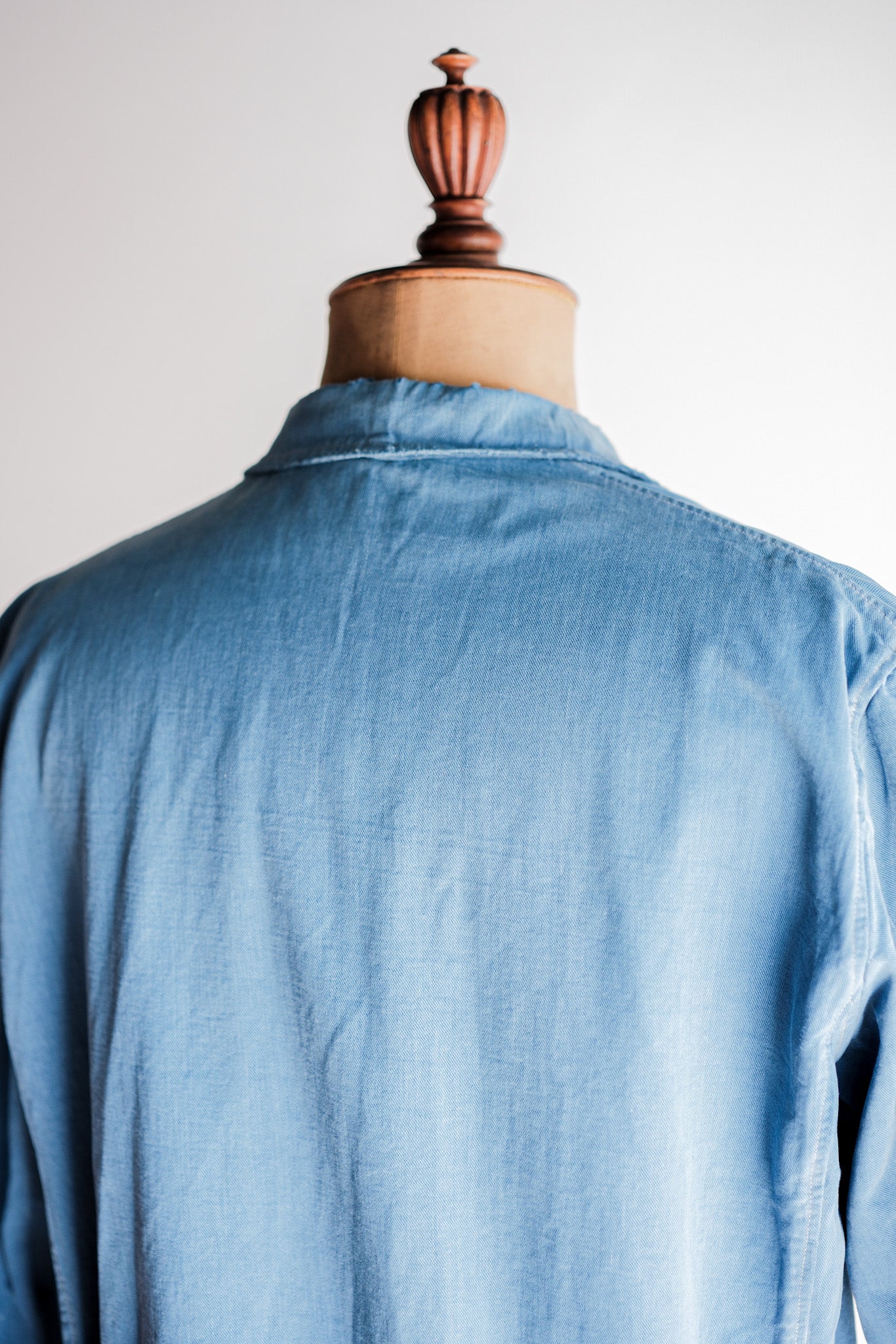 【~40’s】French Vintage Indigo Cotton Twill Lapel Work Jacket