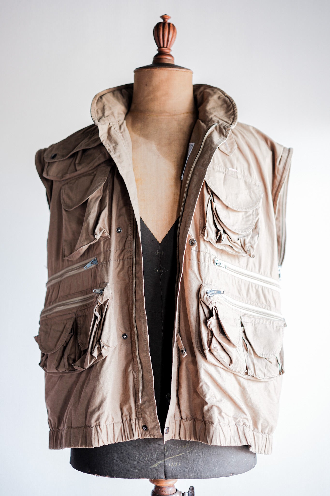 【~90's】Old Renoma Paris Multi Pocket Photographer Vest Size.48/50