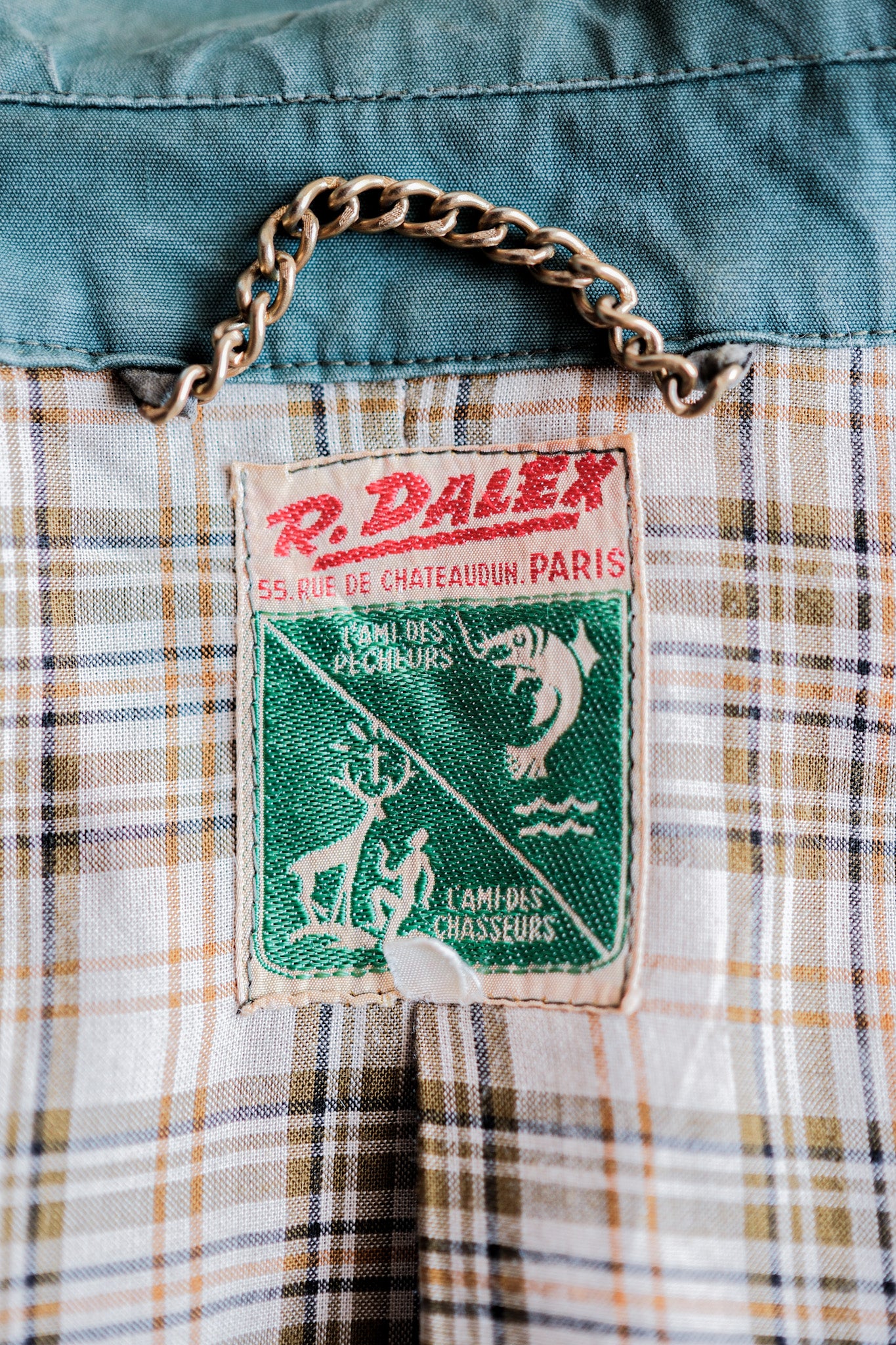 【~60's】French Vintage Hunting & Fishing Cotton Jacket Size.52 "L'ESQUIMAU"