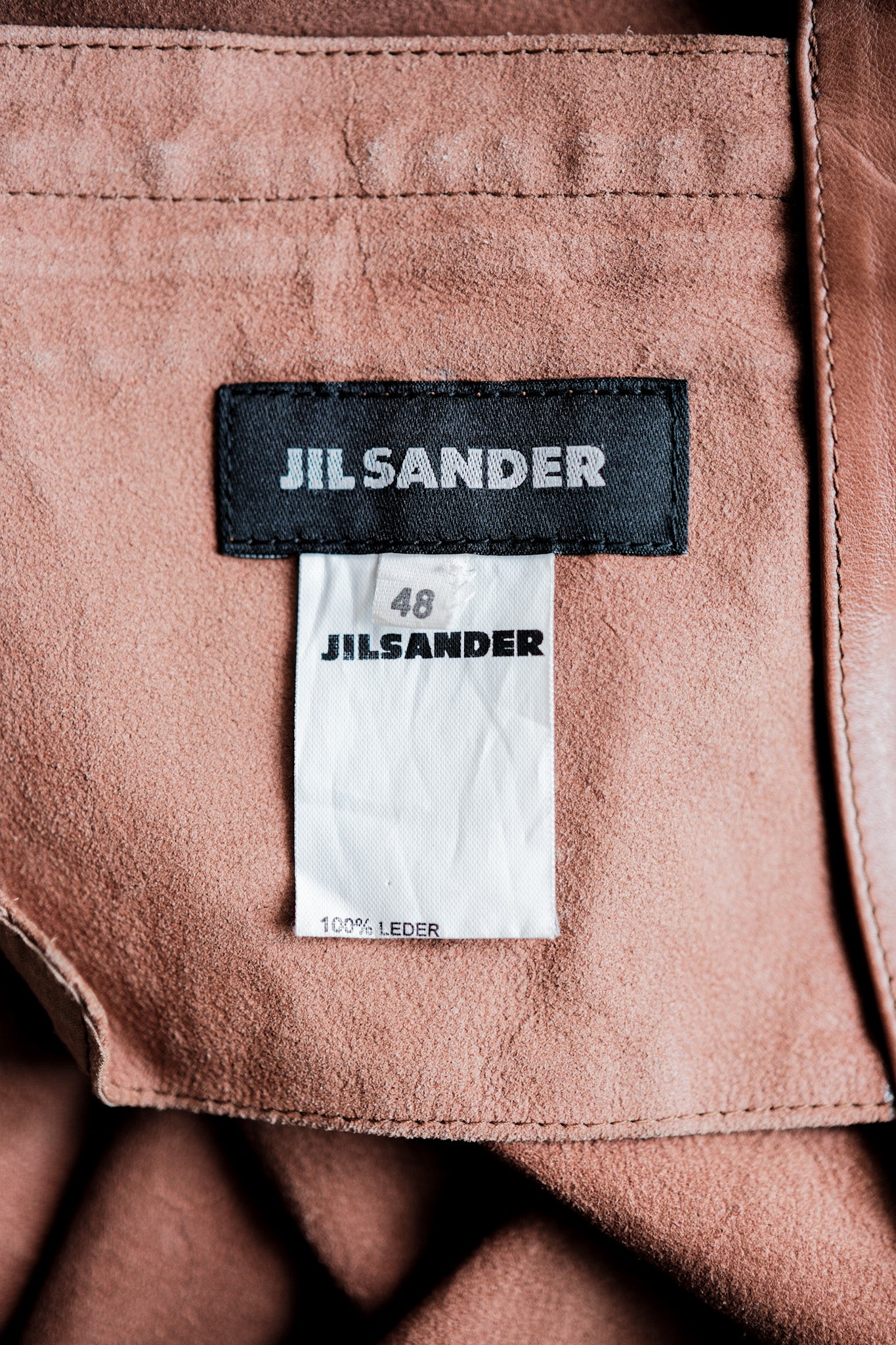 【~90’s】Old JIL SANDER Leather Jacket Size.48