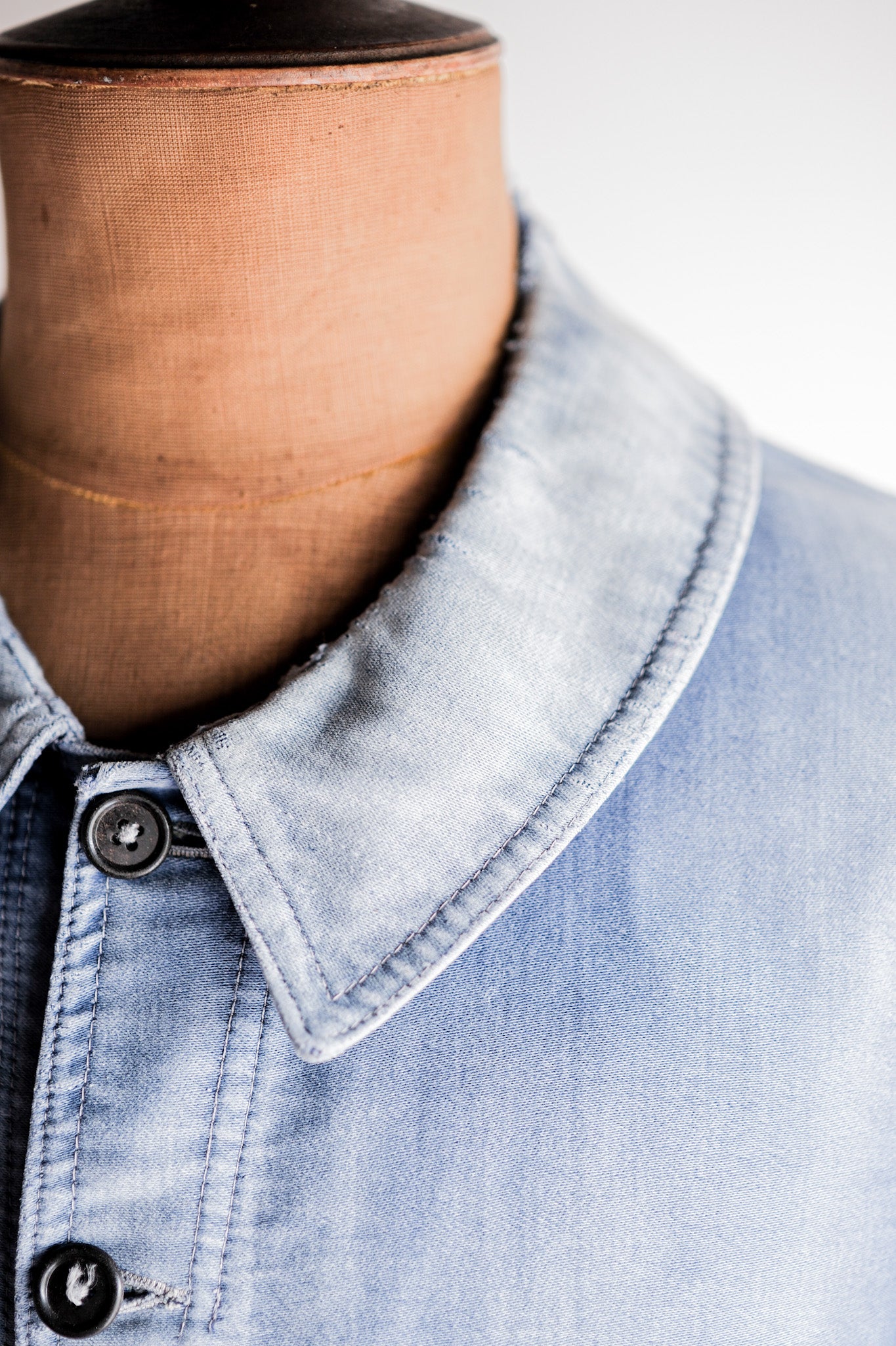 【~40's】French Vintage Blue Moleskin Work Jacket