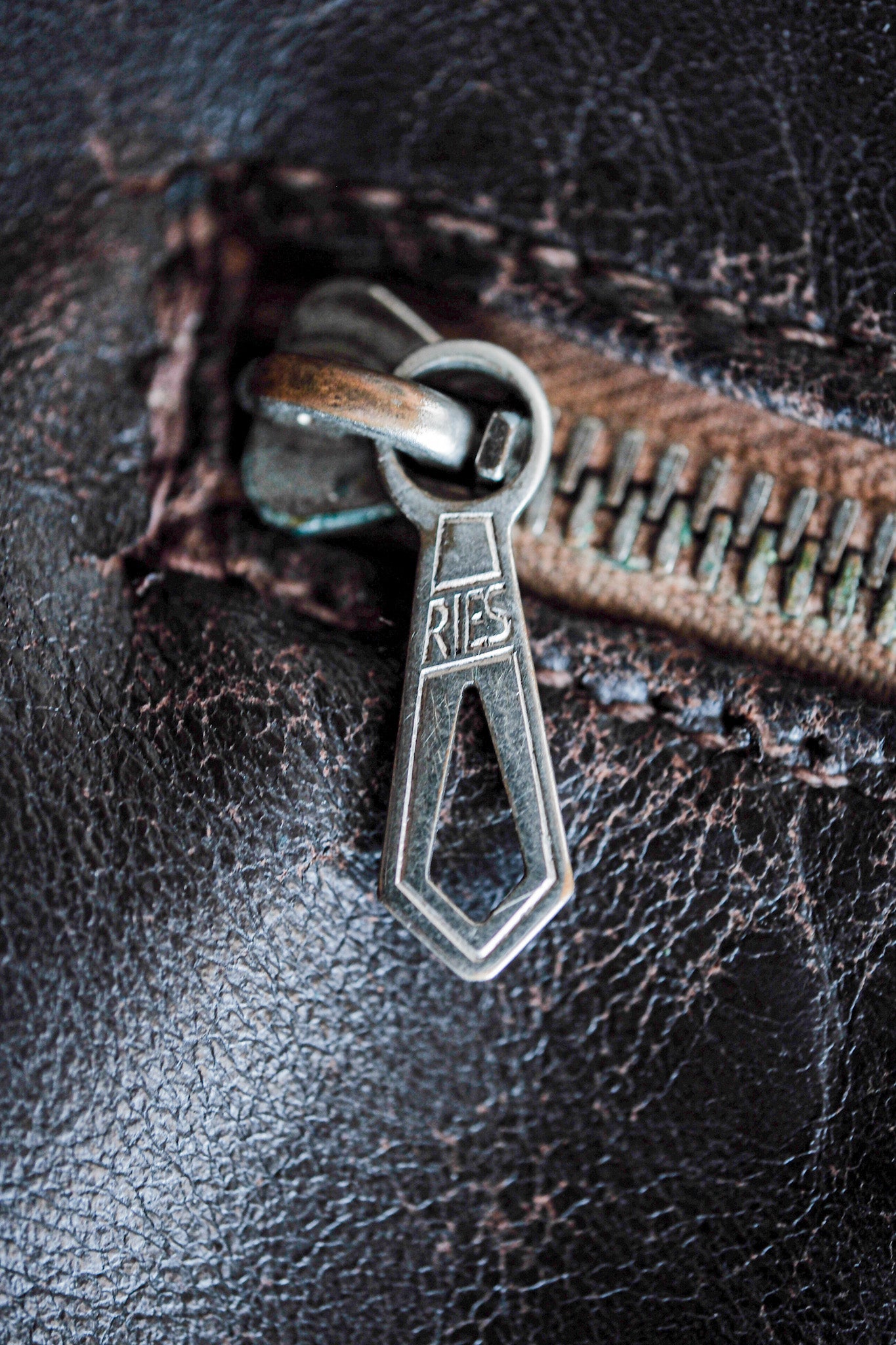 【~40's】German Vintage Double Breasted Motorcycle Leather Jacket