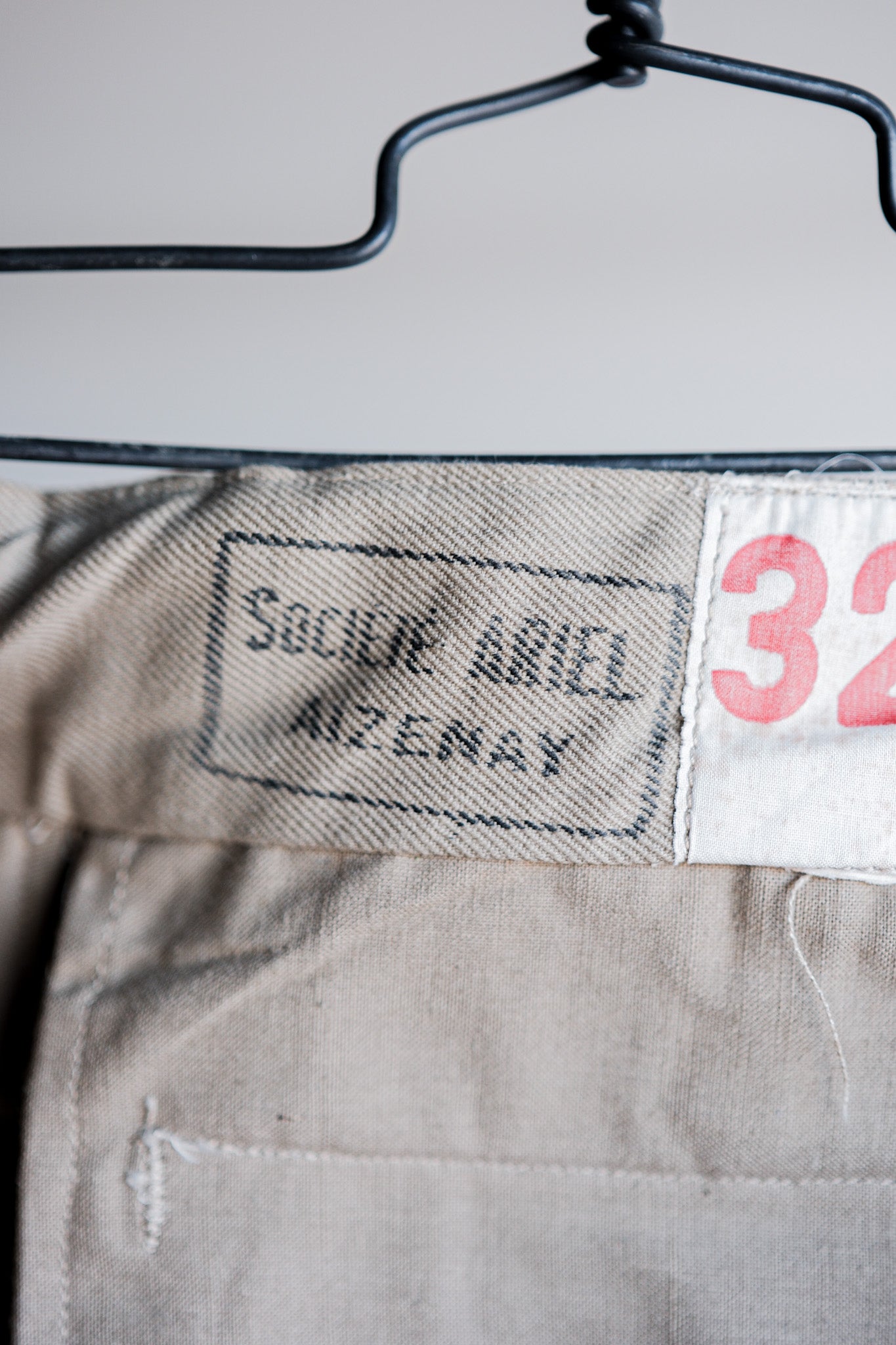 【~60's】French Army M52 Chino Trousers Size.32 "Dead Stock"