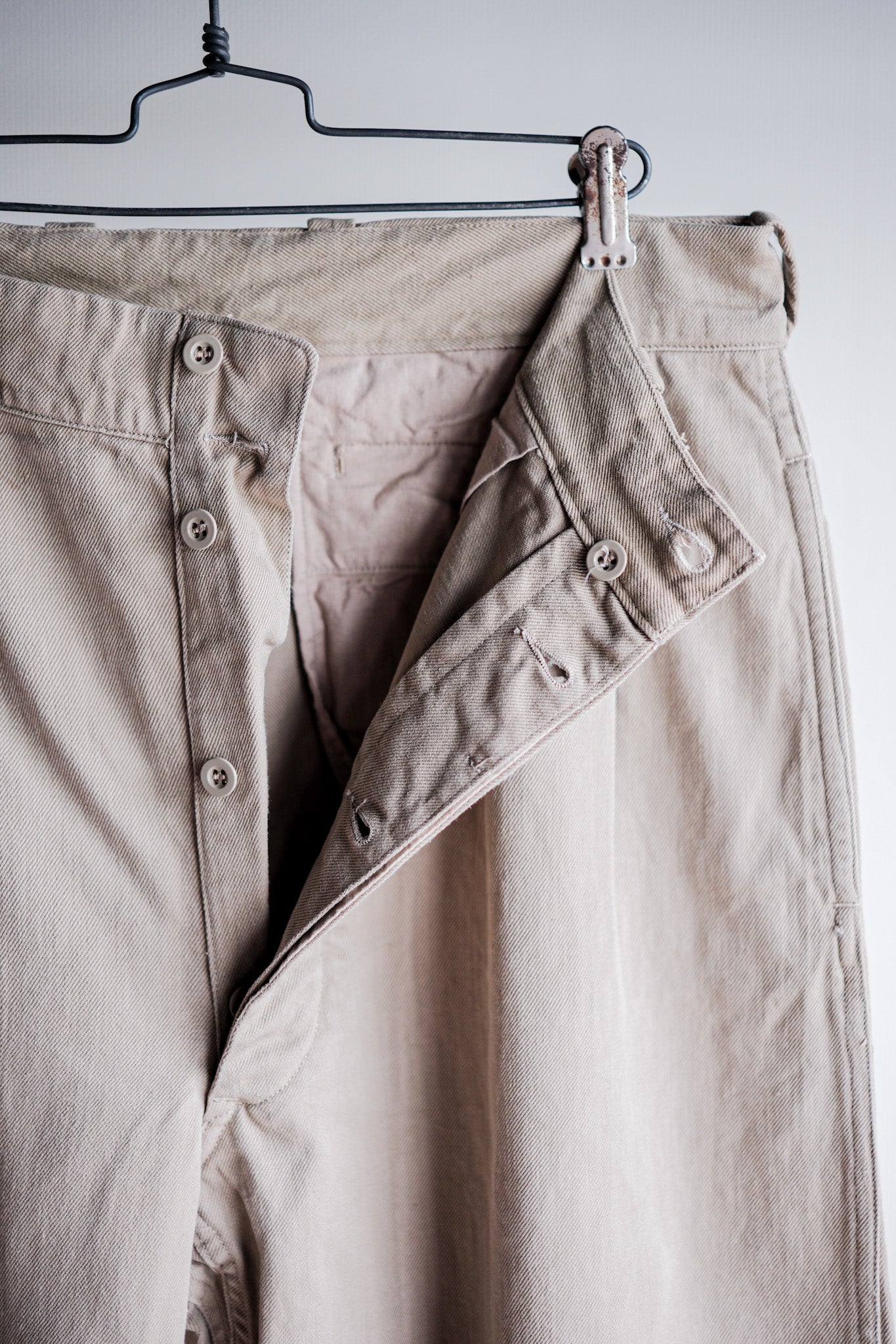 【~60's】French Army M52 Chino Trousers Size.23