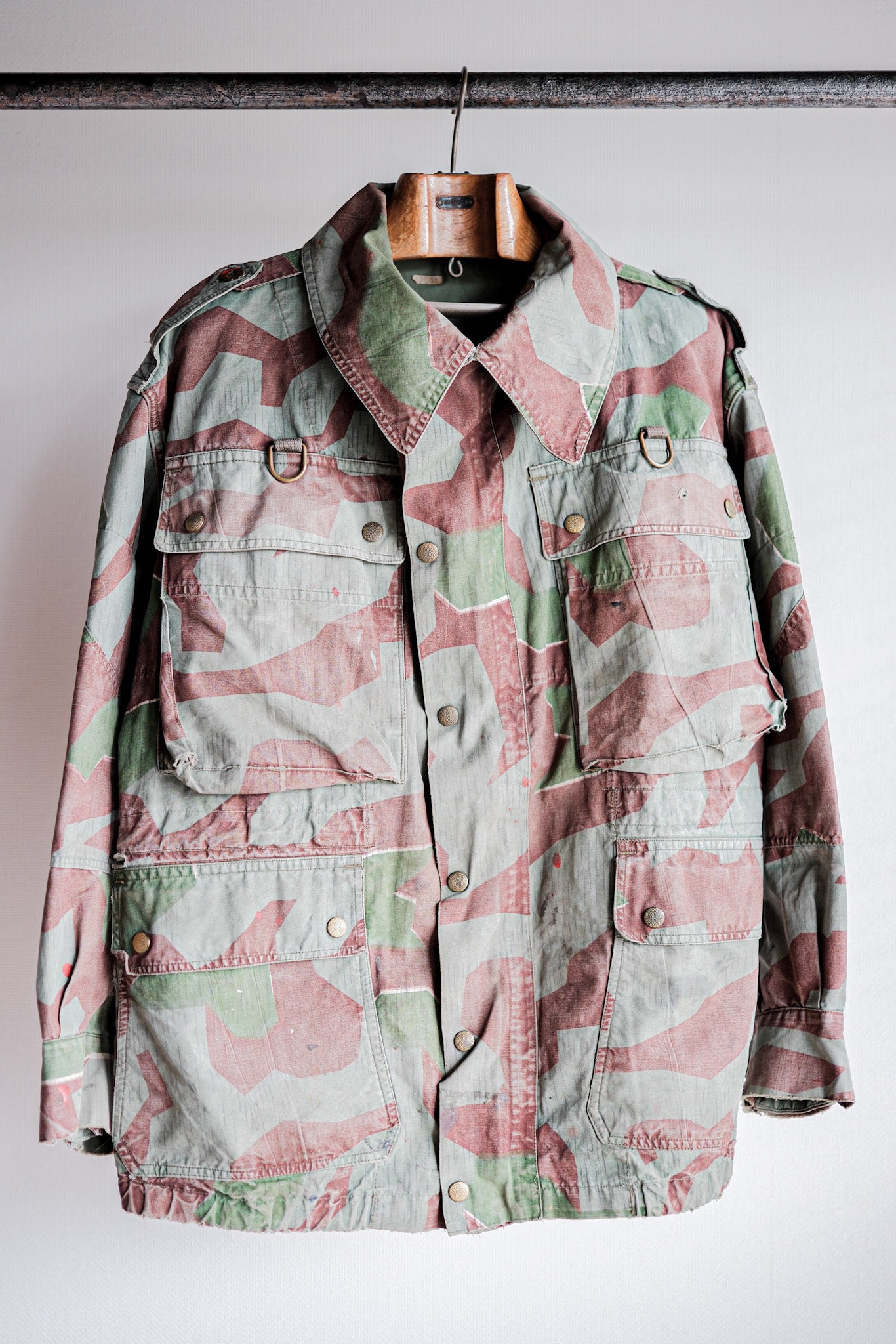 【~50's】German Army Splinter Camouflage Paratrooper Jacket