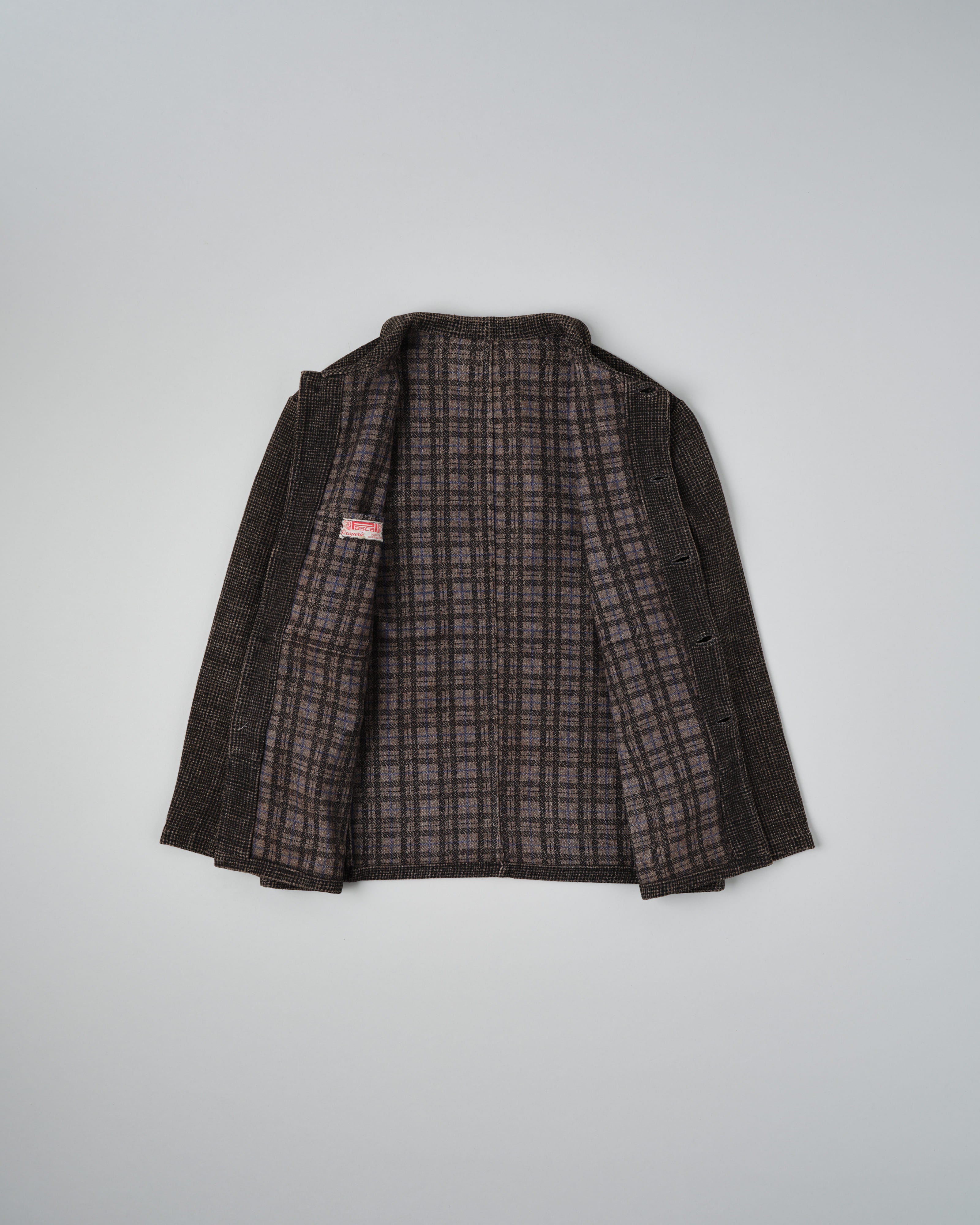 【~50’s】French Vintage Wool Plaid Work Jacket "Pascal"