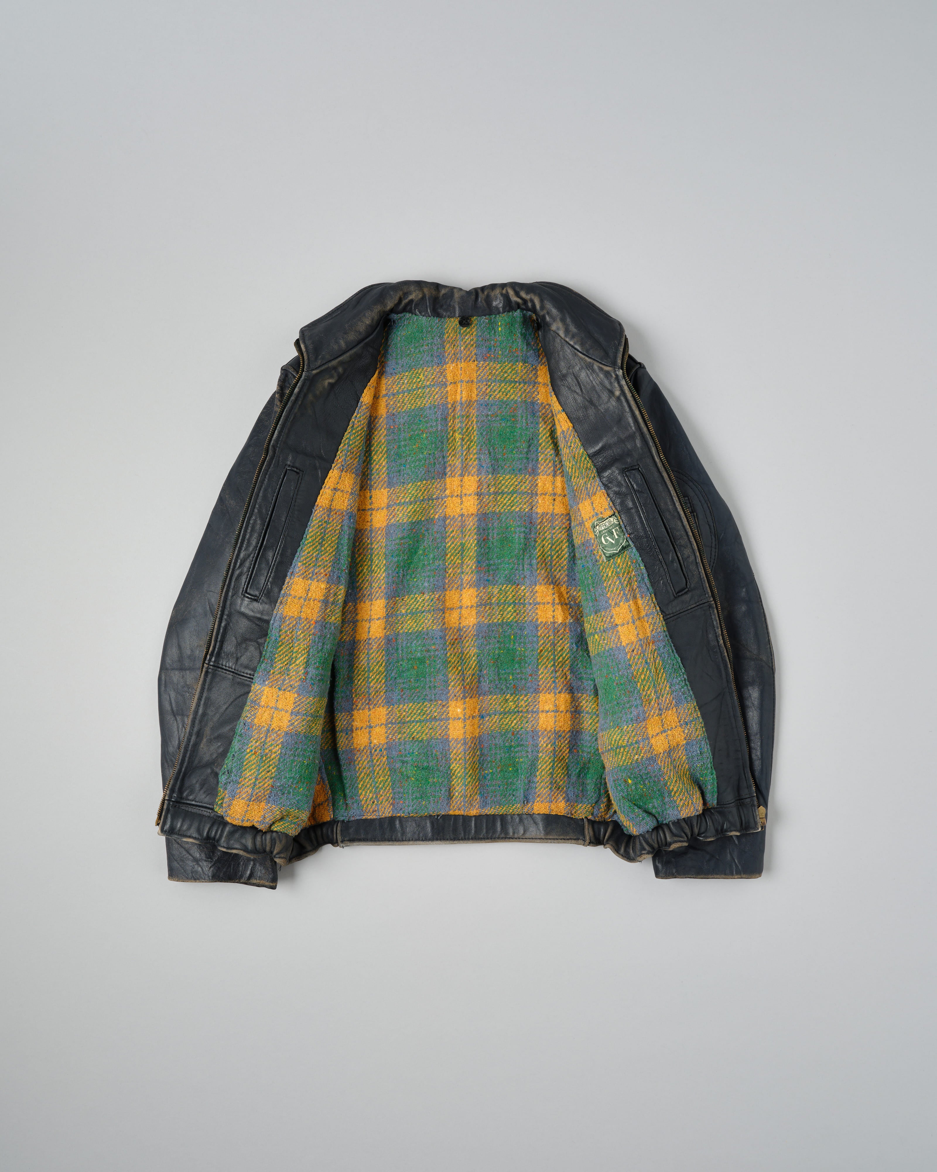 【~80's】French Air Force Pilot Leather Jacket "Civilian Type"