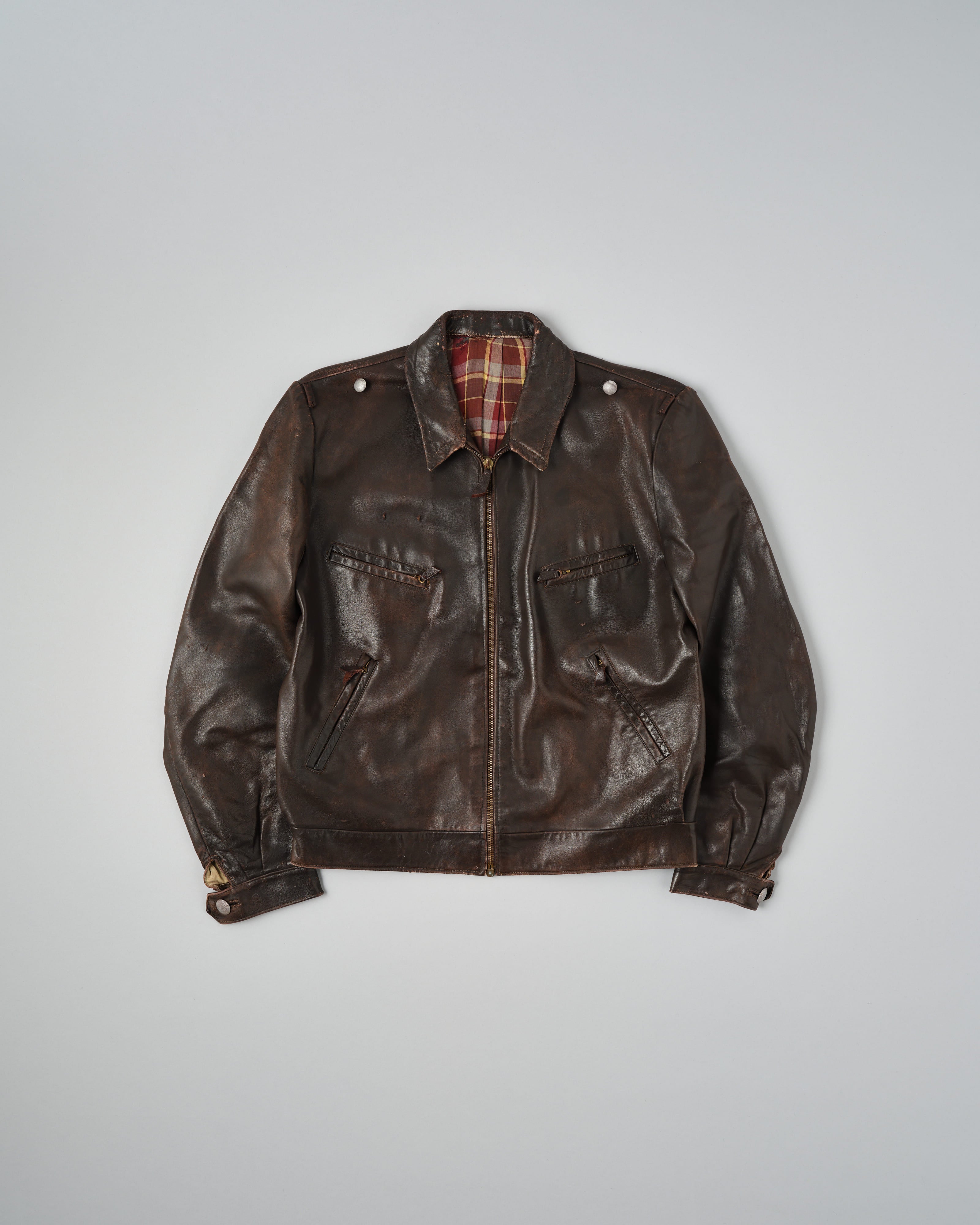 【~40’s】WWII German Air Force Personal Leather Flight Jacket "Luftwaffe"