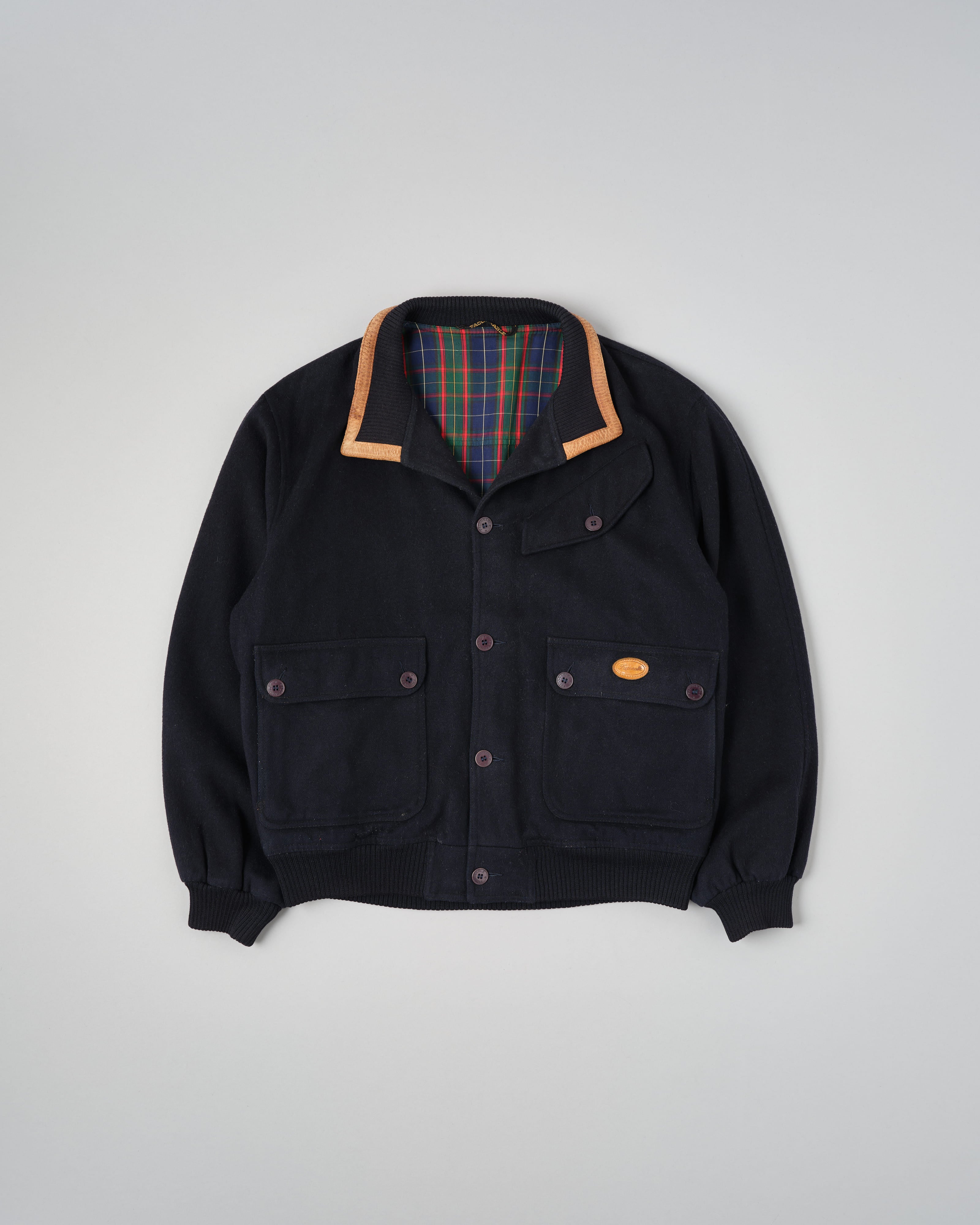 【~80's】Vintage Façonnable Wool Nylon Blouson Size.5