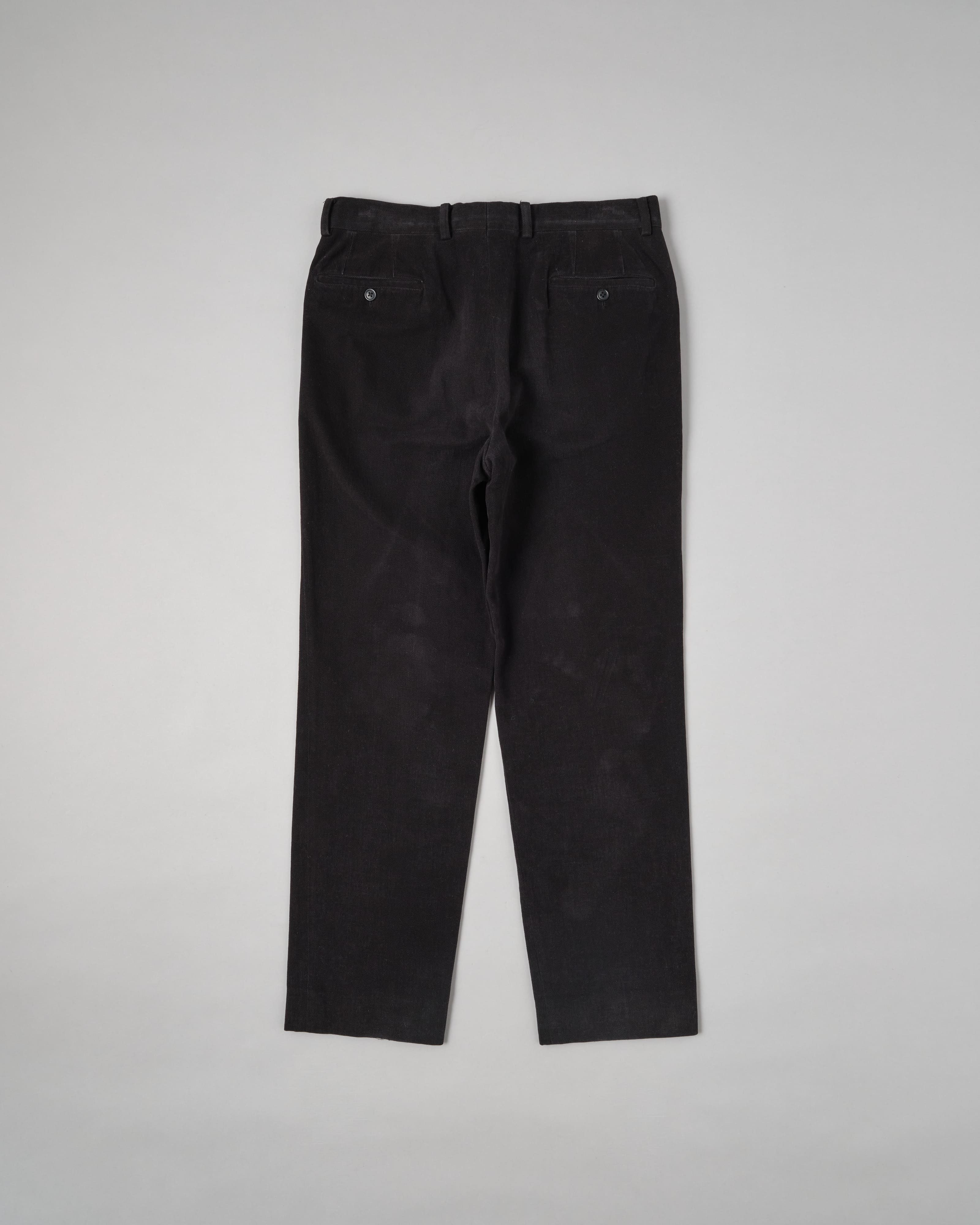 【~90’s】Old BERNARD ZINS Black Cotton Twill Trousers Size.44 "EMILIO BATCHI 別注"