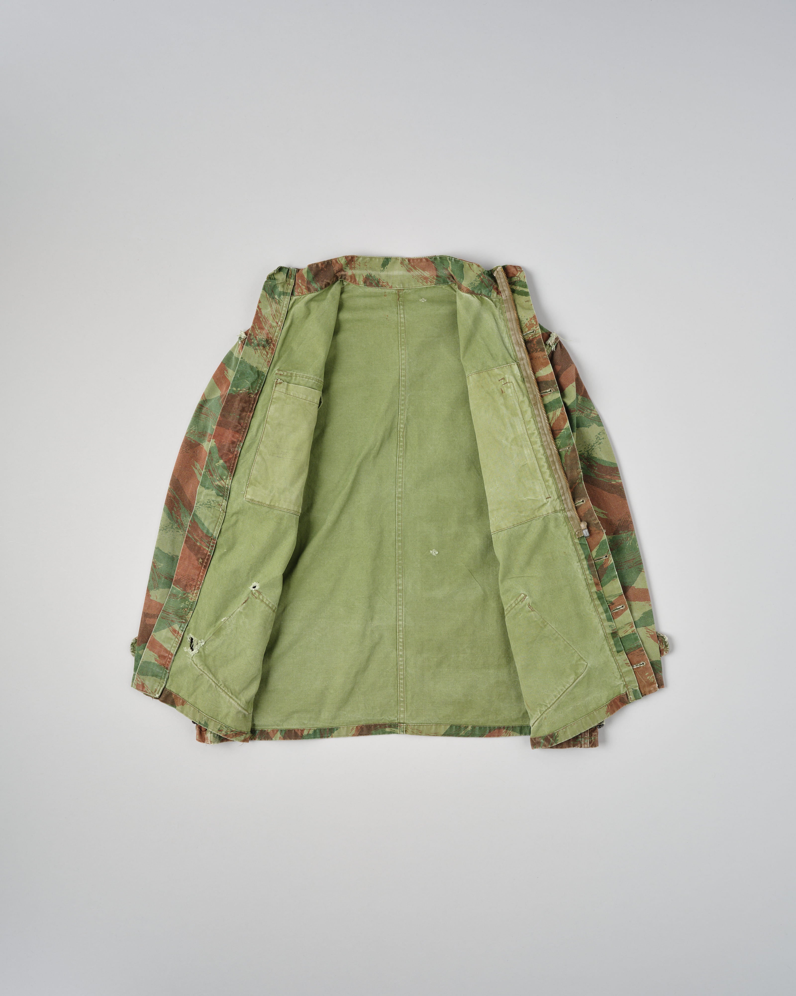 【~50's】French Army TAP47/54 Lizard Camouflage Paratrooper Jacket Size.32