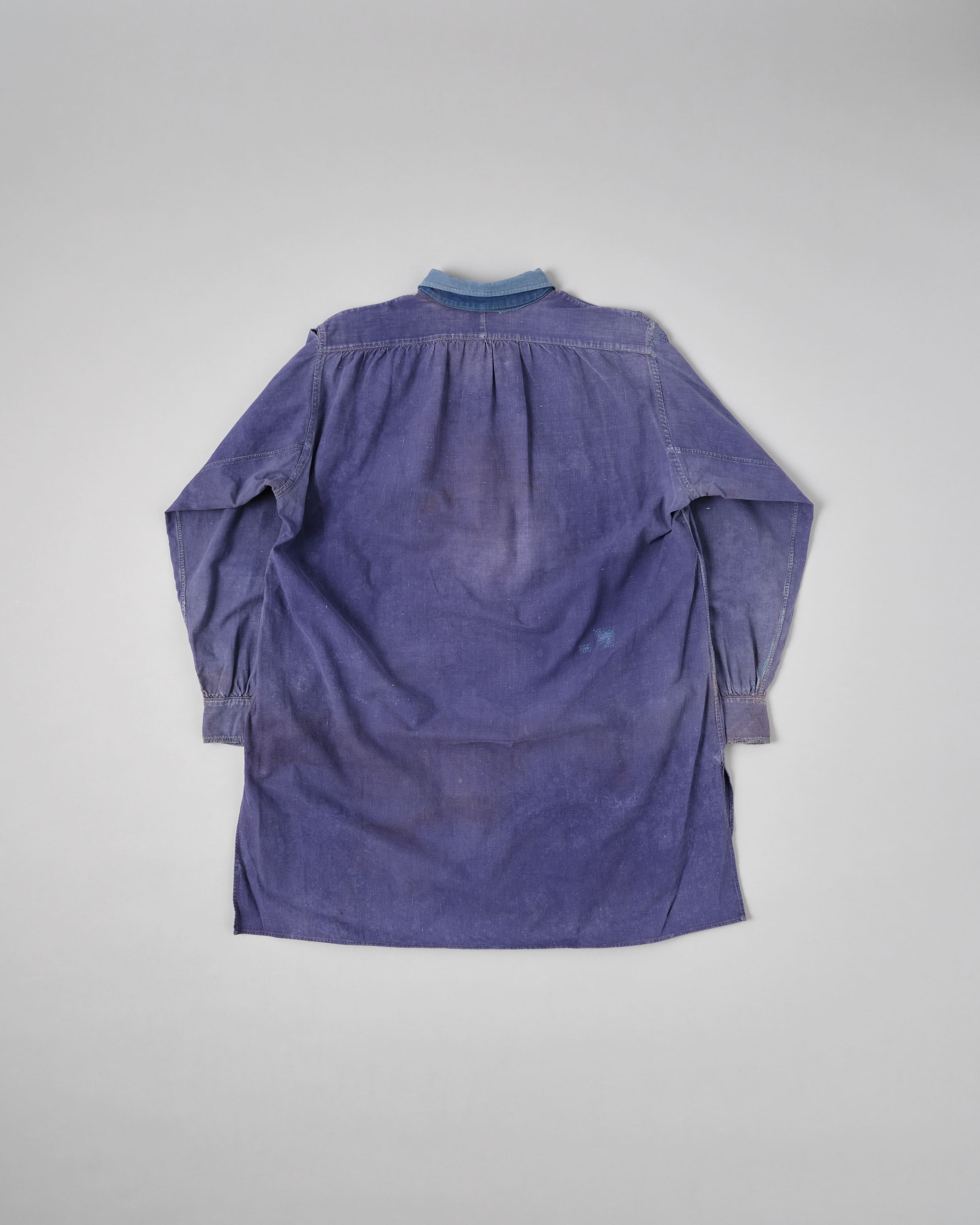 【~40’s】French Vintage Indigo Metis Grandpa Shirt