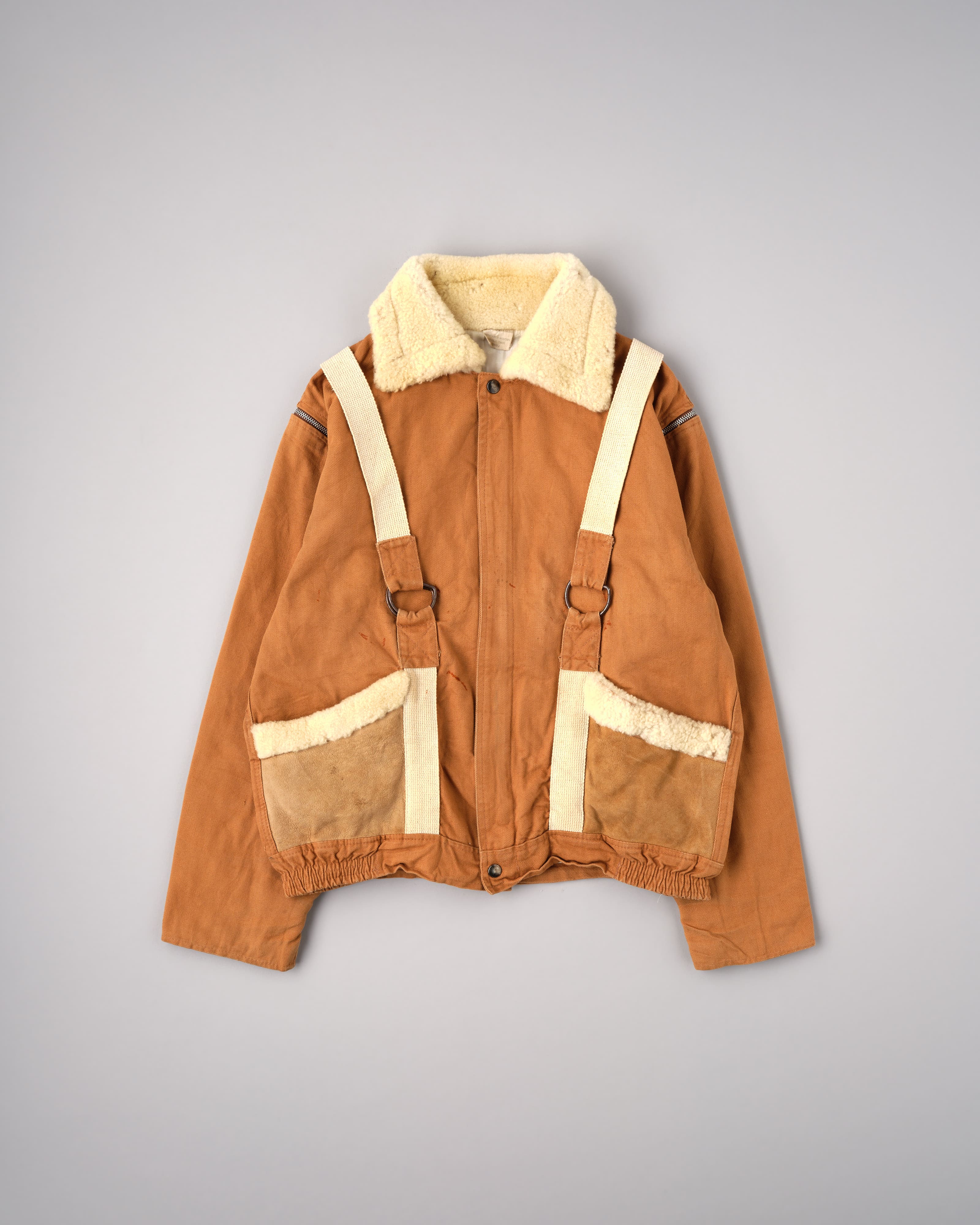 【~80’s】French Vintage Deformed Design Detachable Sleeve Blouson