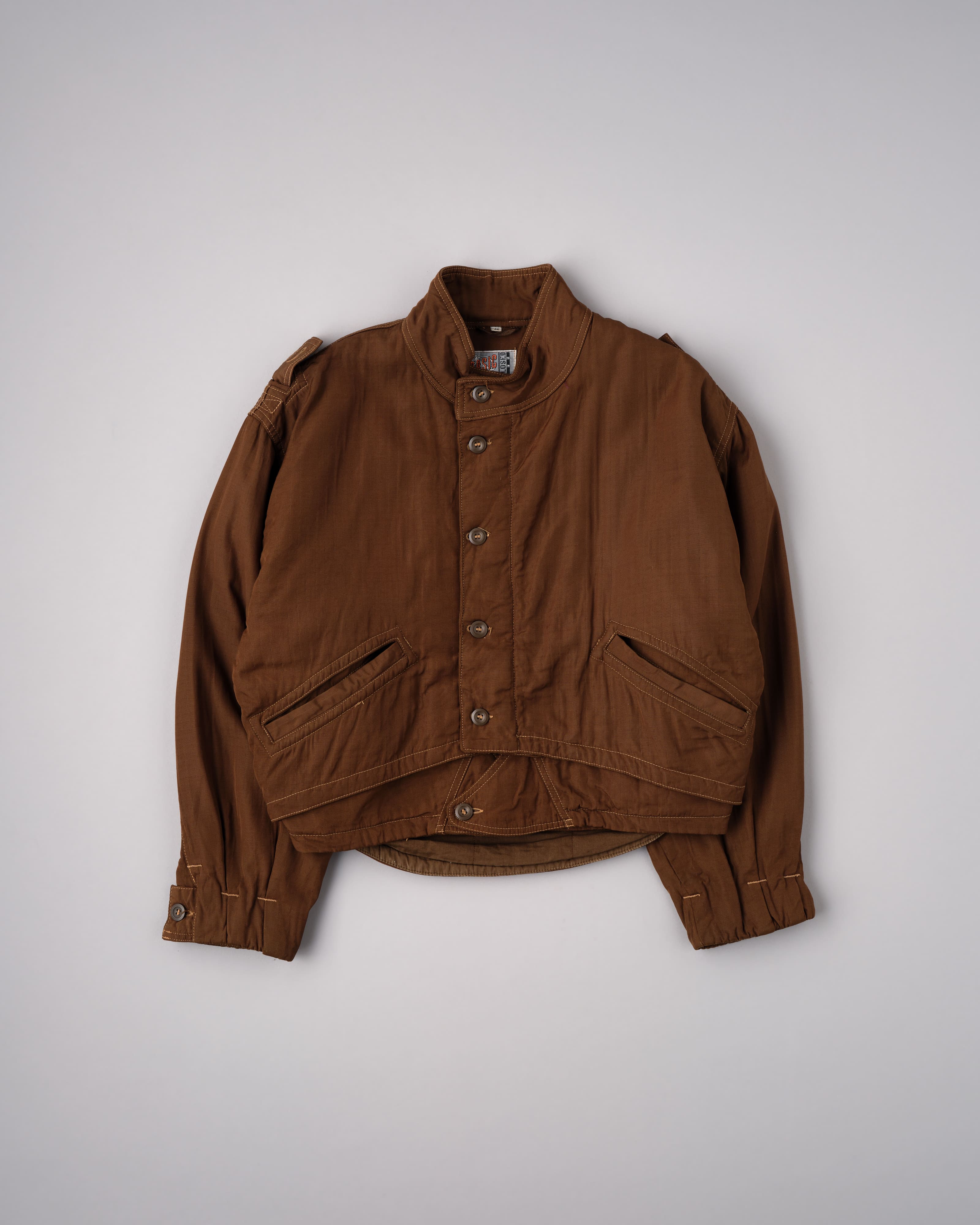 【~80's】Old Marithé François Girbaud Closed Deformed Design Short Jacket Size.46