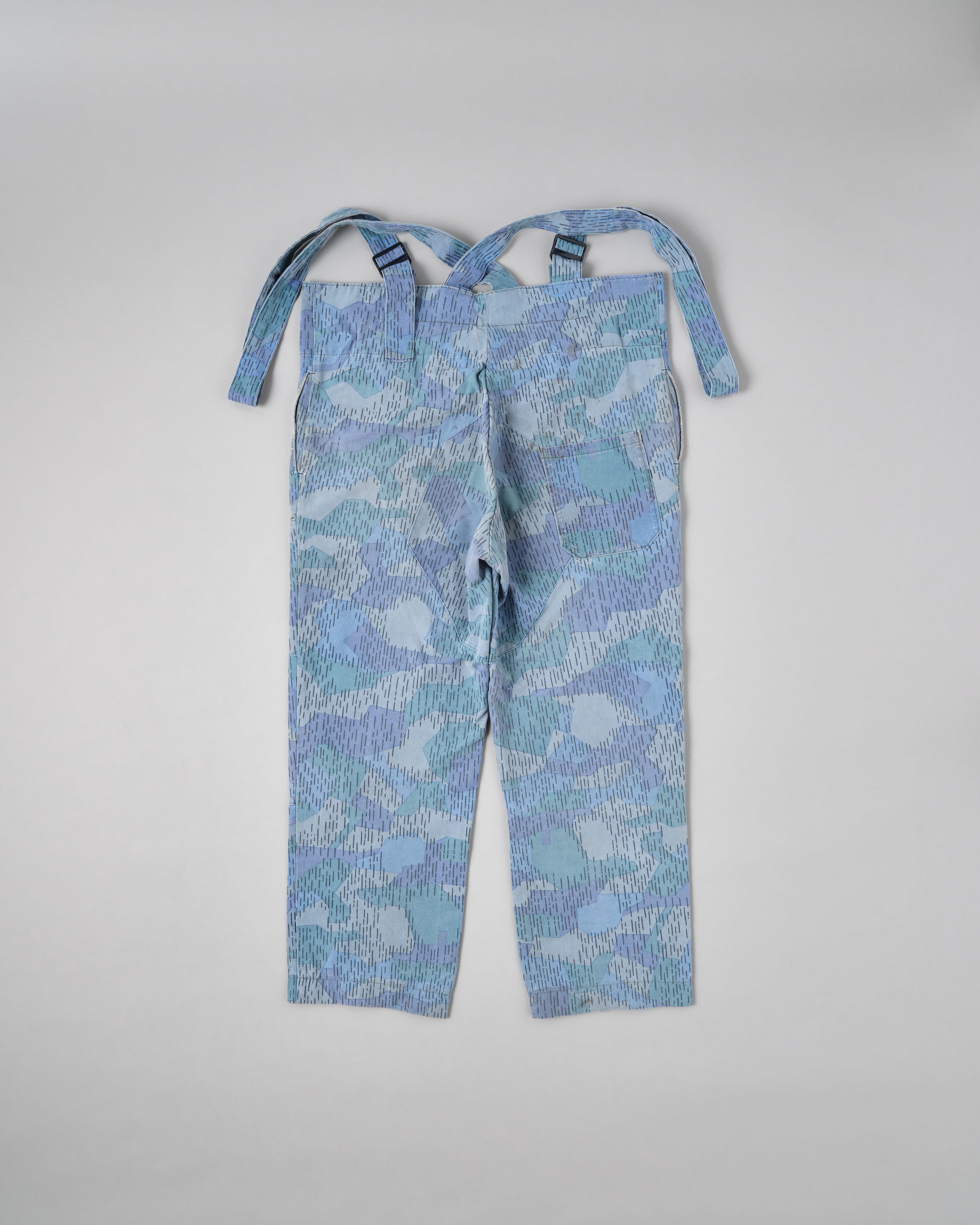 【~80's】Czechoslovakian People's Militias & Fire Brigade Blue Splinter Pattern Camouflage Overalls