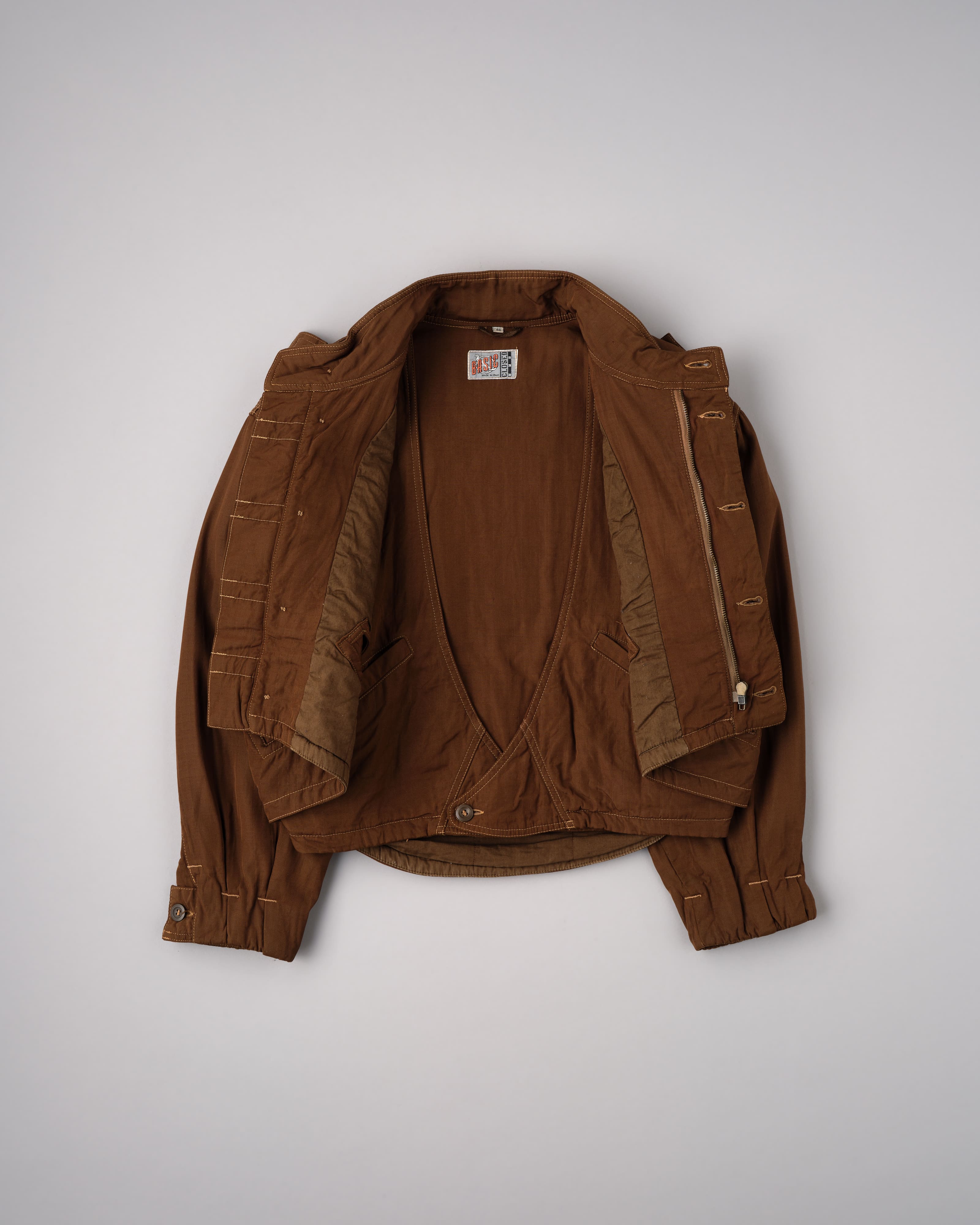 【~80's】Old Marithé François Girbaud Closed Deformed Design Short Jacket Size.46