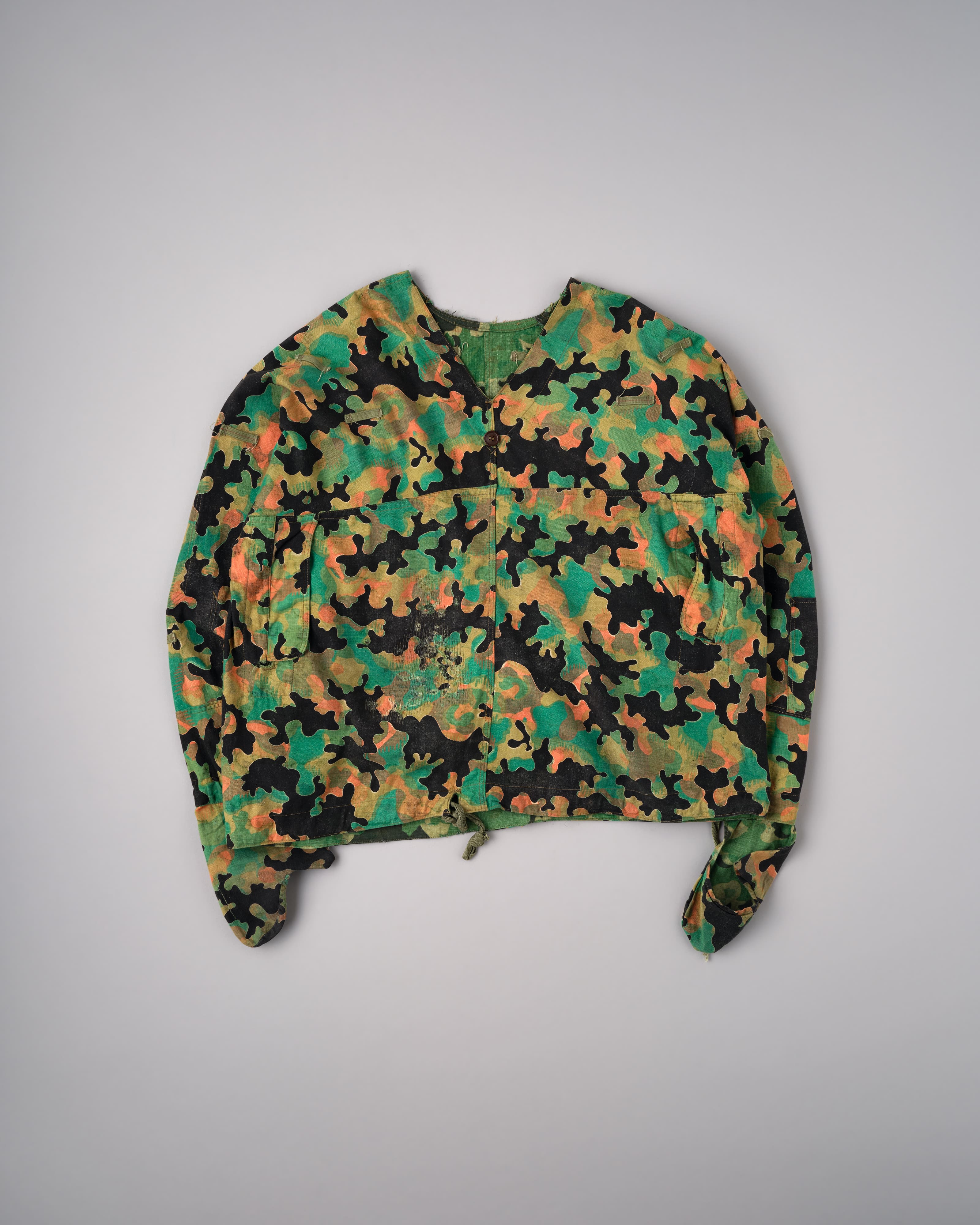 【~50’s】Czechoslovakian Army Dubaky Camouflage Reversible Smock With Gloves "Modified"