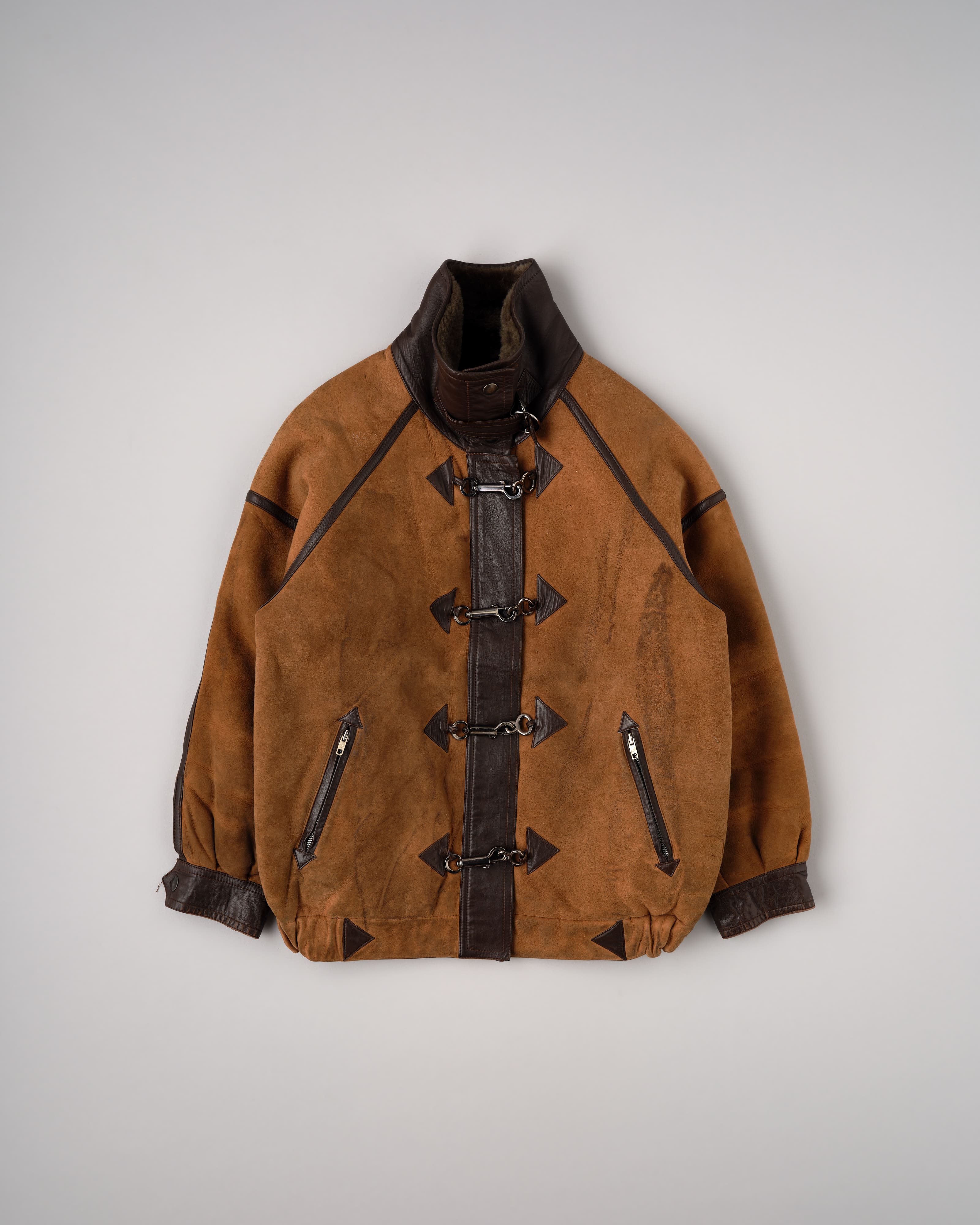 【~90's】Old Yves Saint Laurent Shearling Jacket "Fourrures"