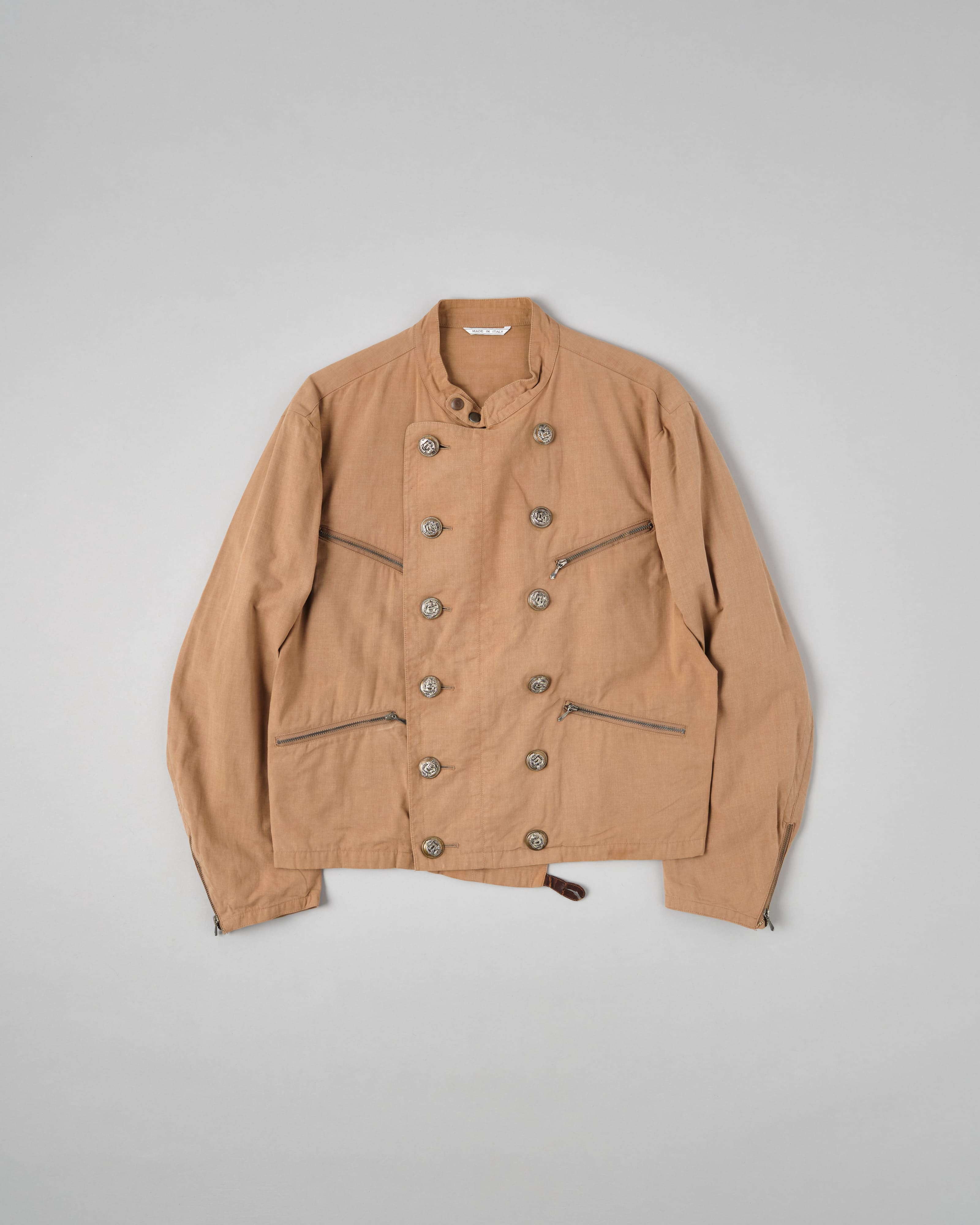 【~80's】Old Marithé François Girbaud Moment Due German Motorcycle Type Double Breasted Jacket