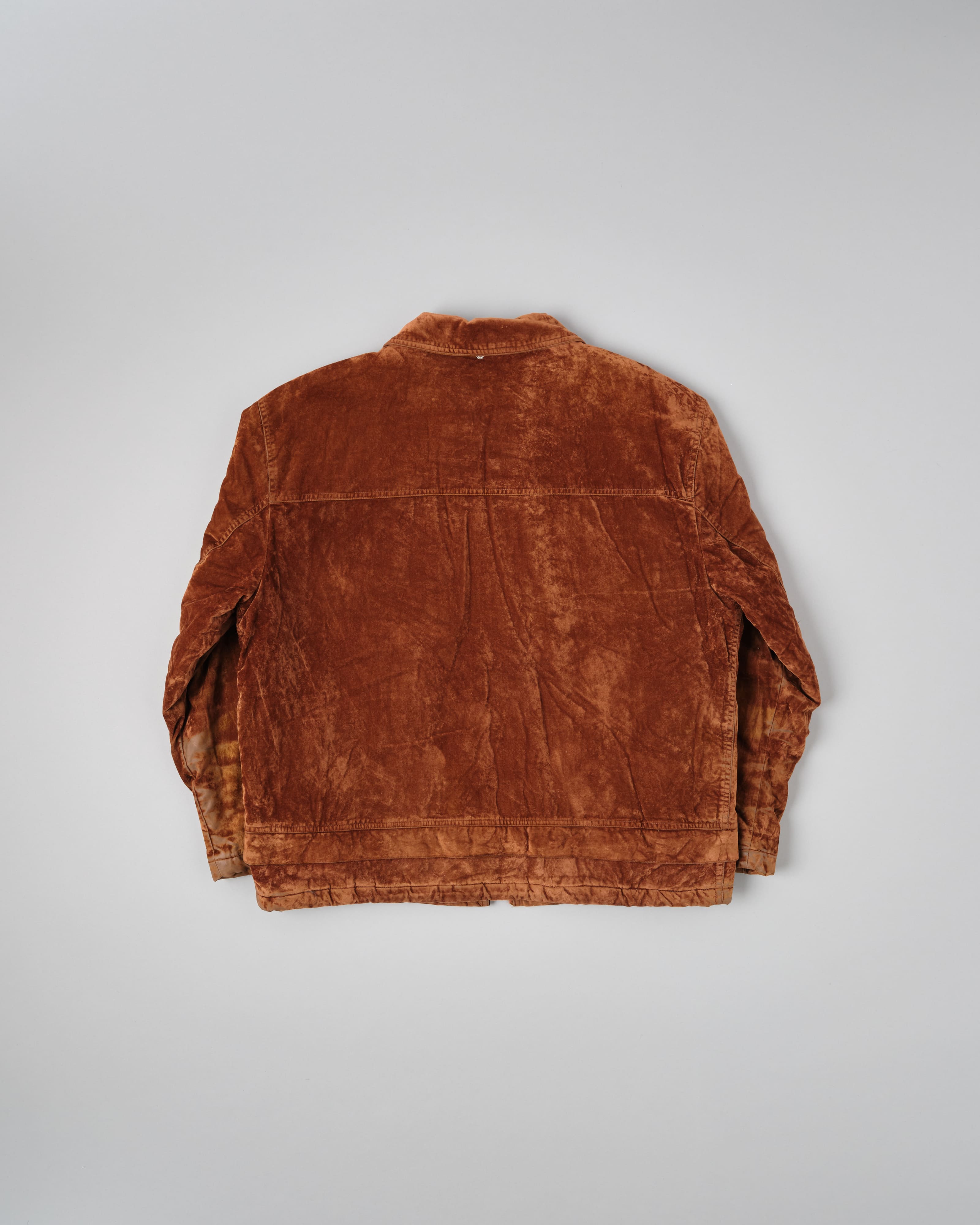 【~80's】Italian Vintage Brown Velvet Fireman Jacket Size.L "BERRY&BERRY"
