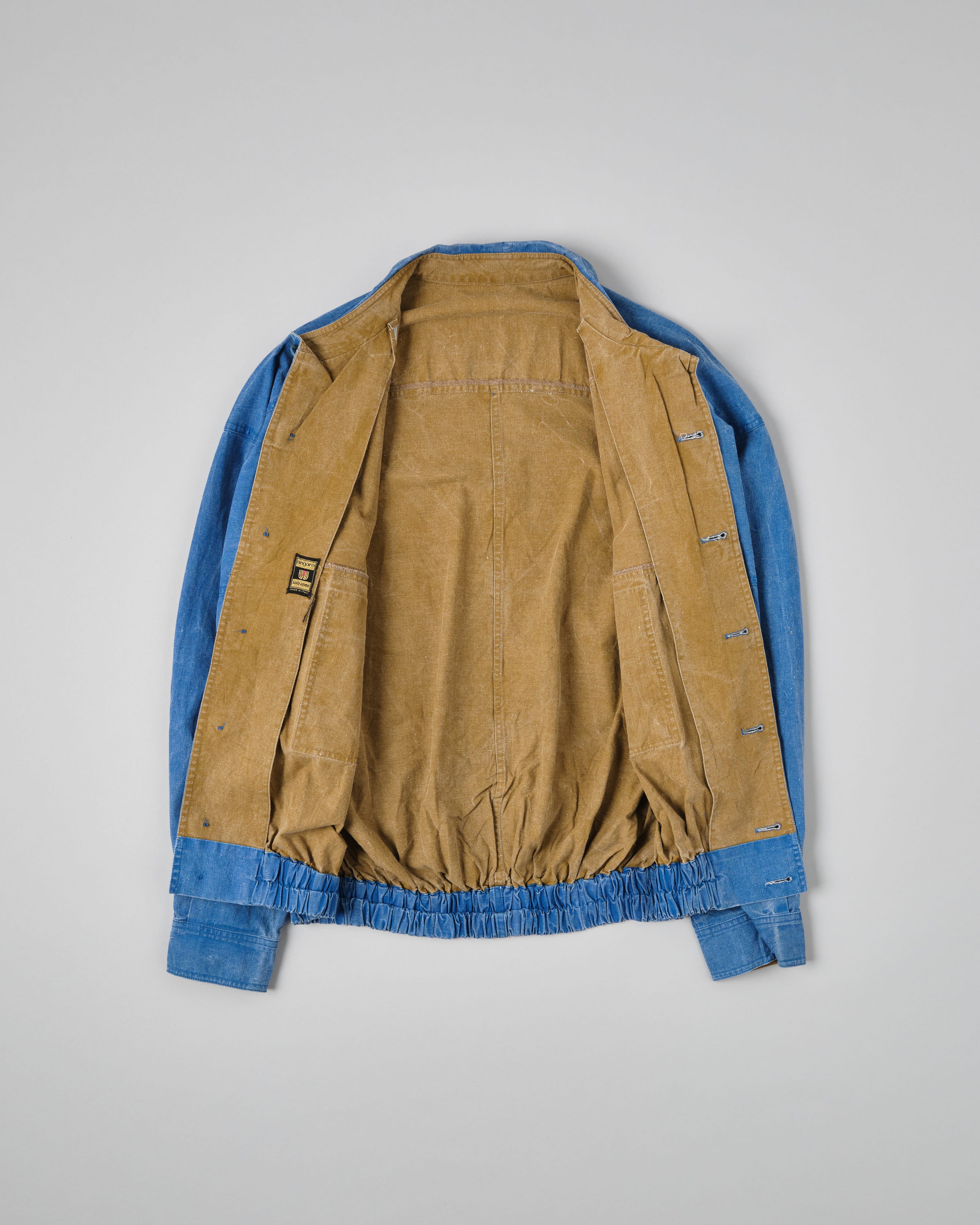 【~80's】Italian Vintage Tela Stella Type Cotton Blouson Size.50 “UNGARO SOLO UOMO”