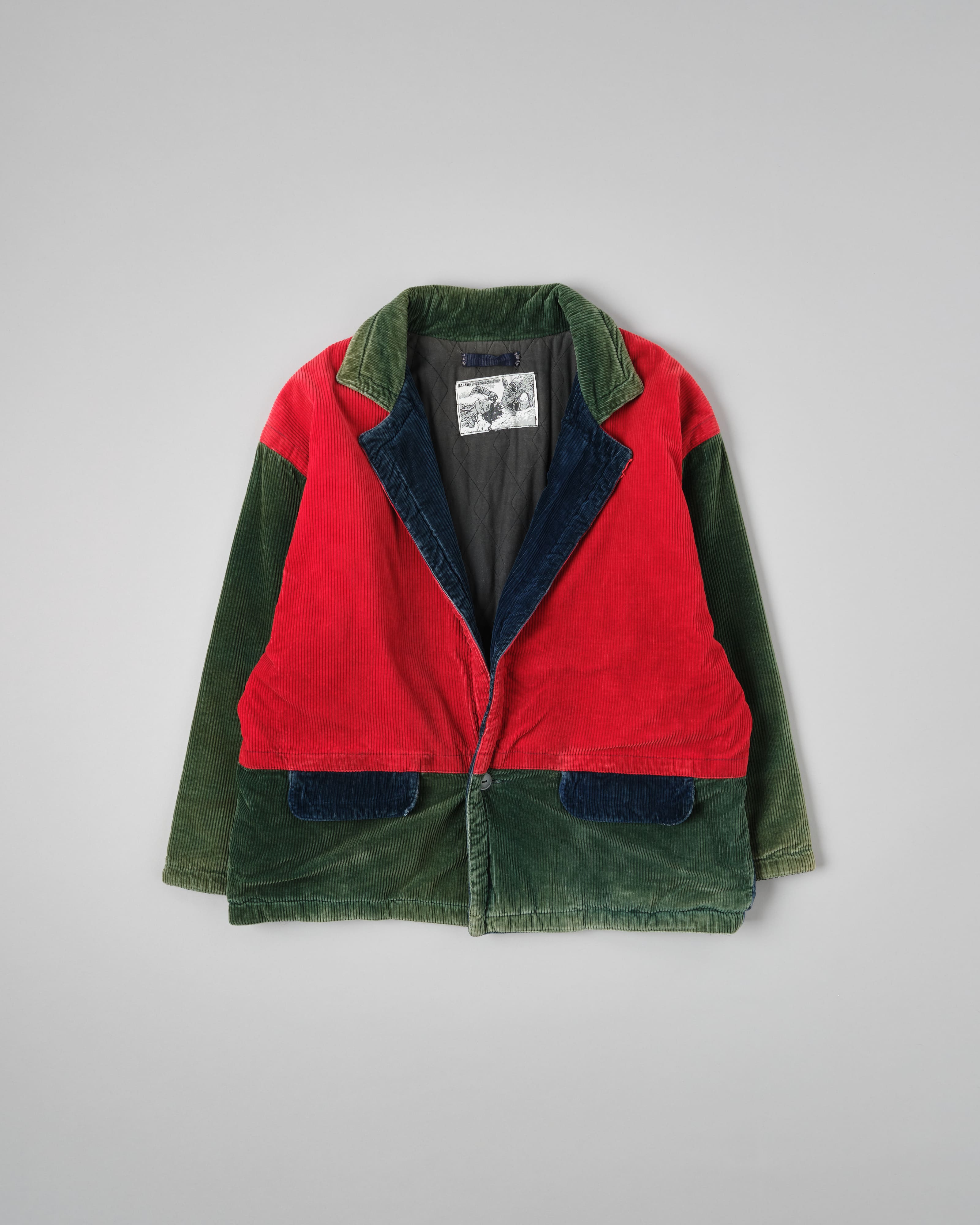 【~90’s】Old NAF NAF Crazy Pattern Corduroy Jacket