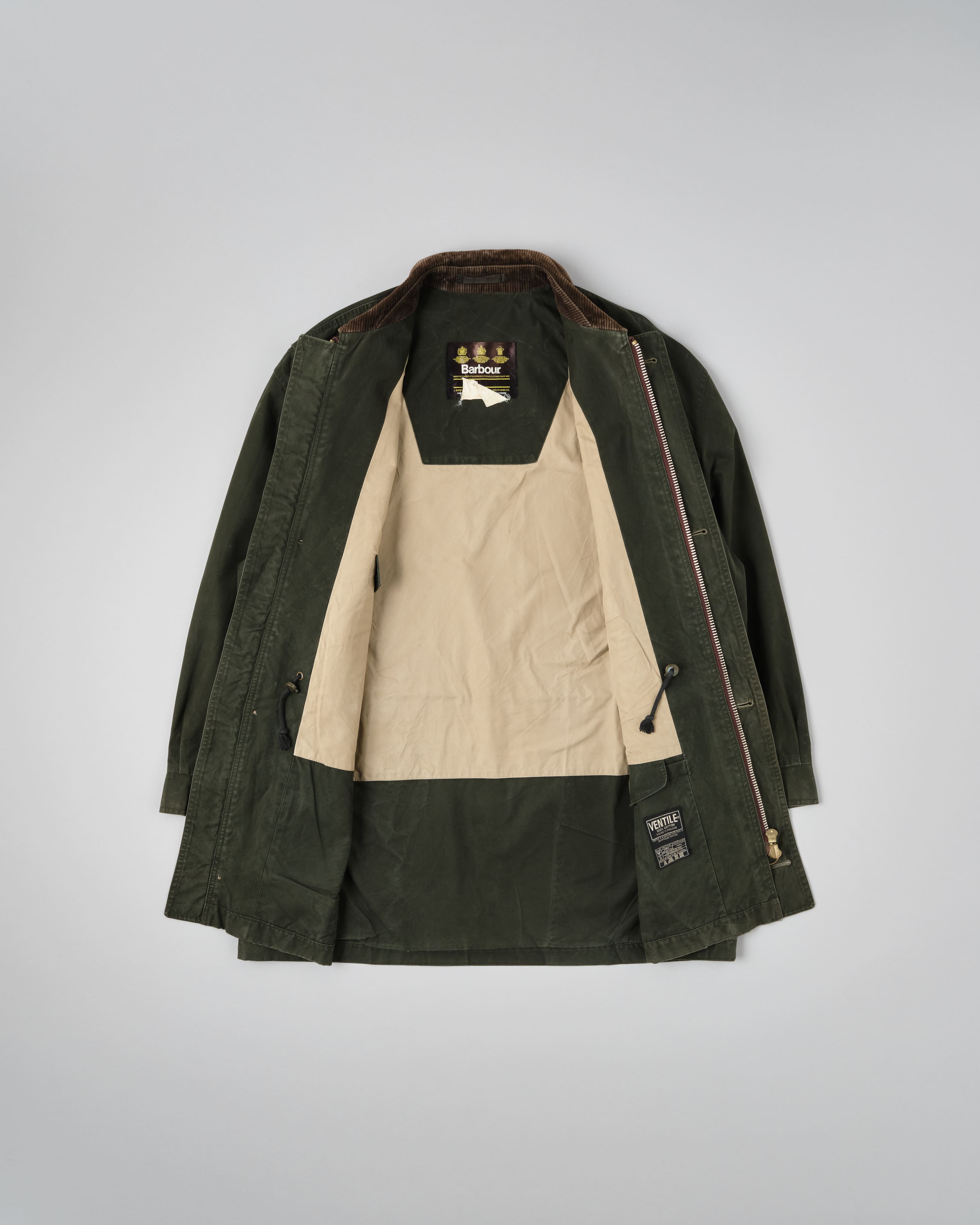【~90's】Vintage Barbour Ventile Jacket "ENDURANCE" 3 Crest Size.44