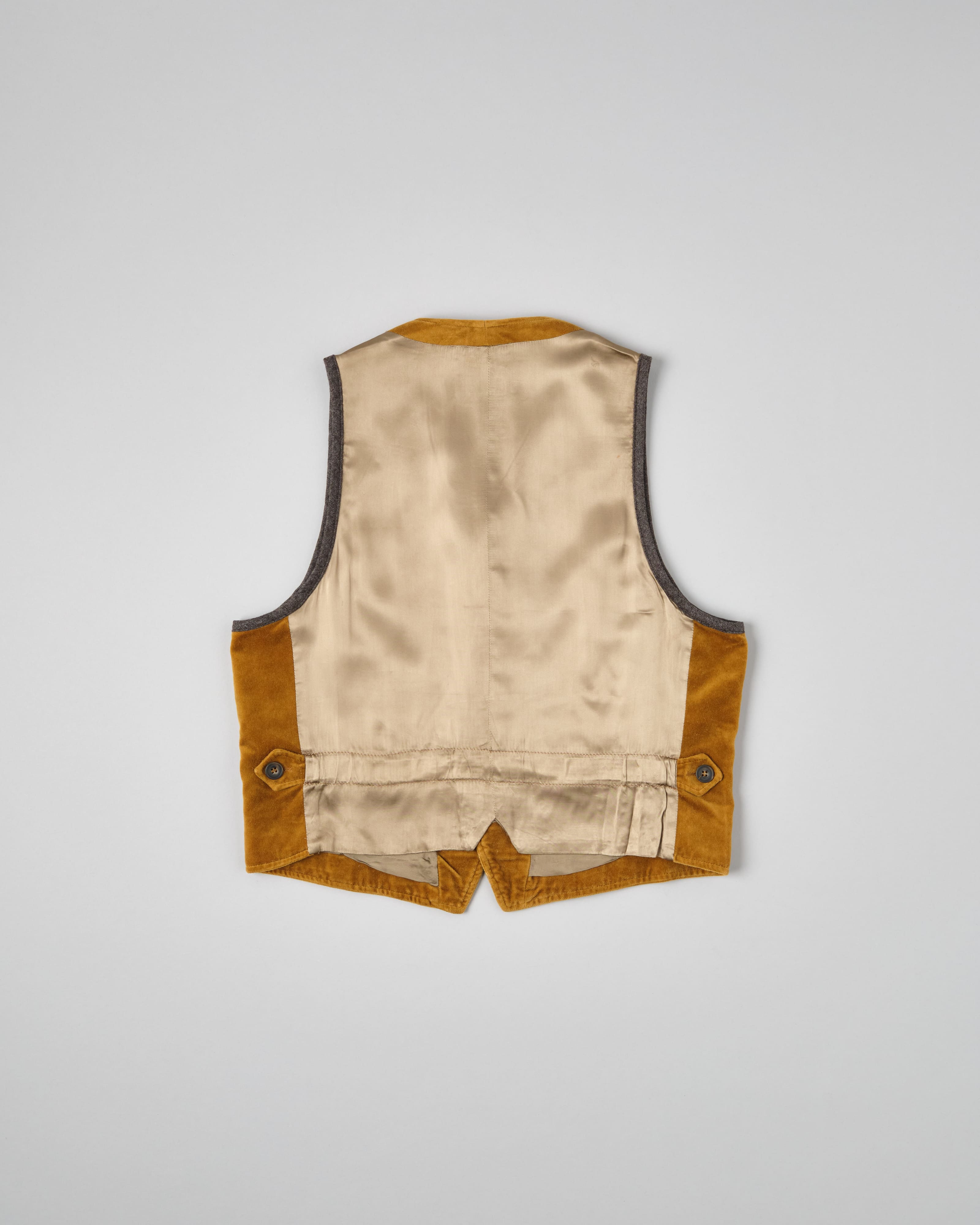 【~90’s】Old DRIES VAN NOTEN Mixed Cotton Velour Vest Size.50