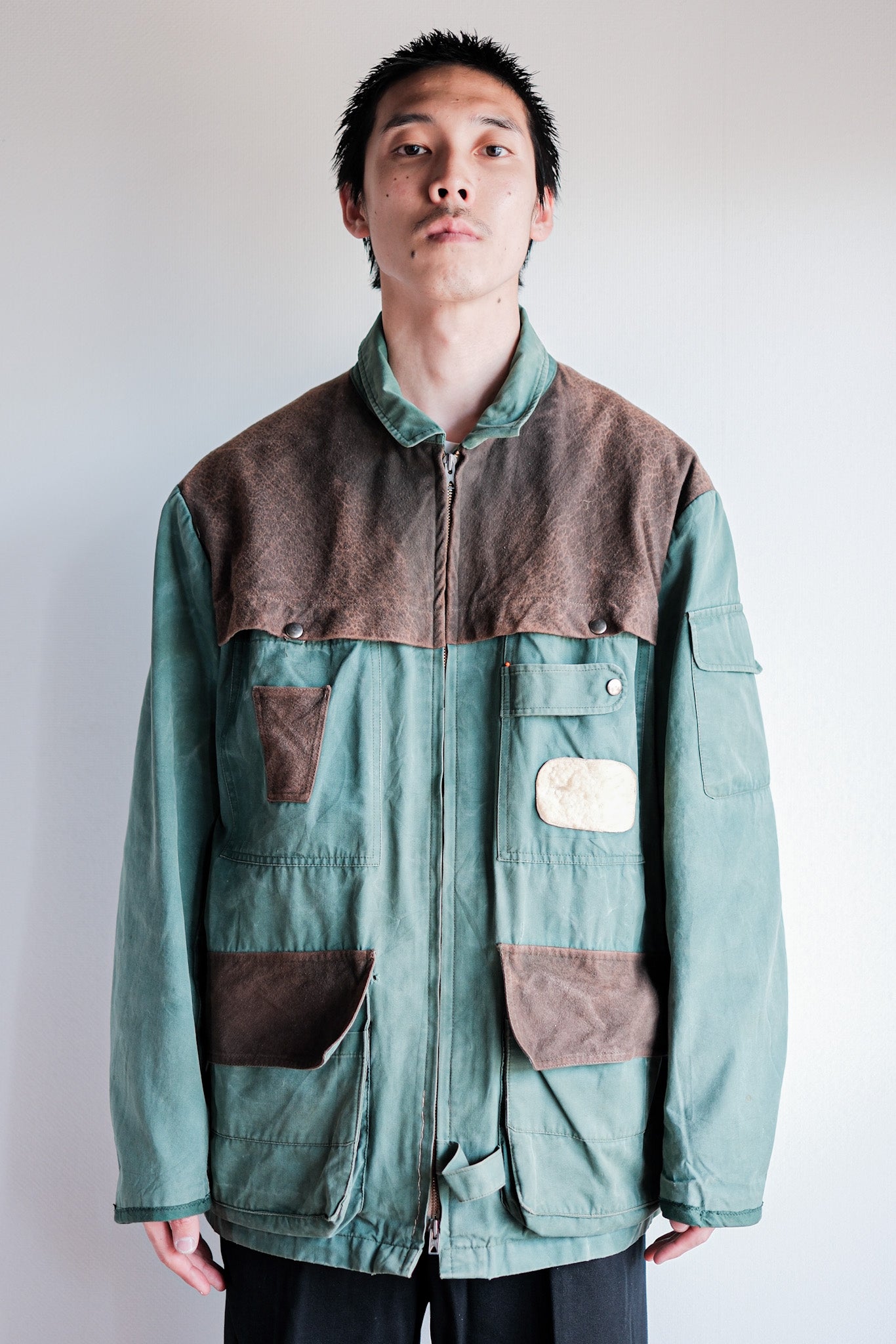 【~60's】French Vintage Hunting & Fishing Cotton Jacket Size.52 "L'ESQUIMAU"