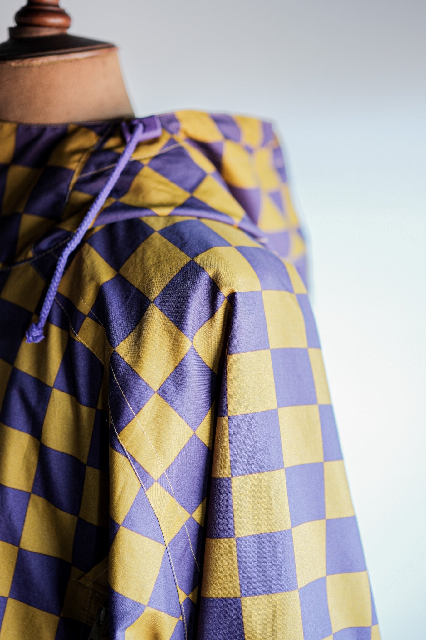 【~80's】German Vintage Checkerboard Anorak Parka