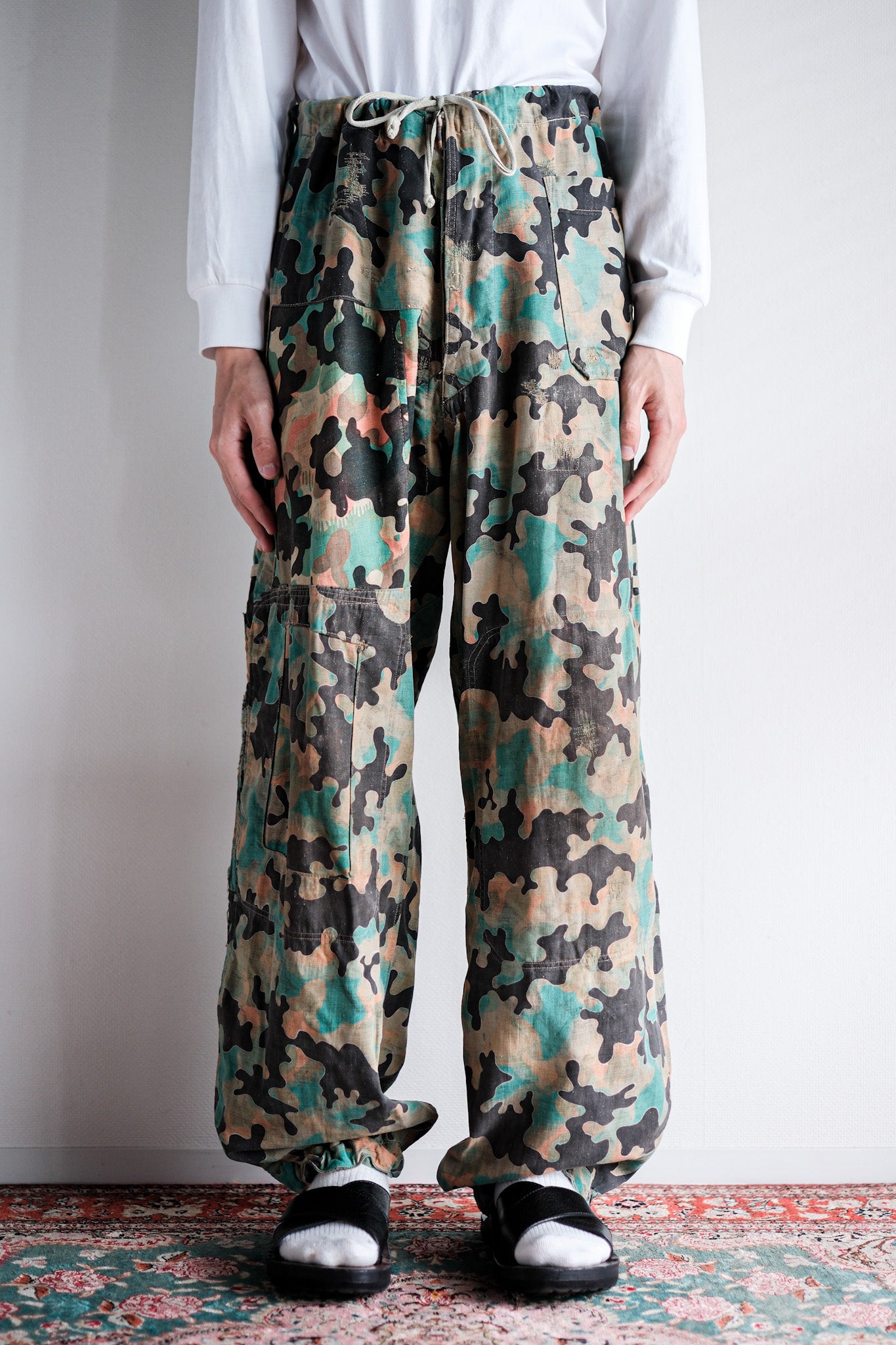 【~50's】Czechoslovakian Army Dubaky Camouflage Reversible Trousers