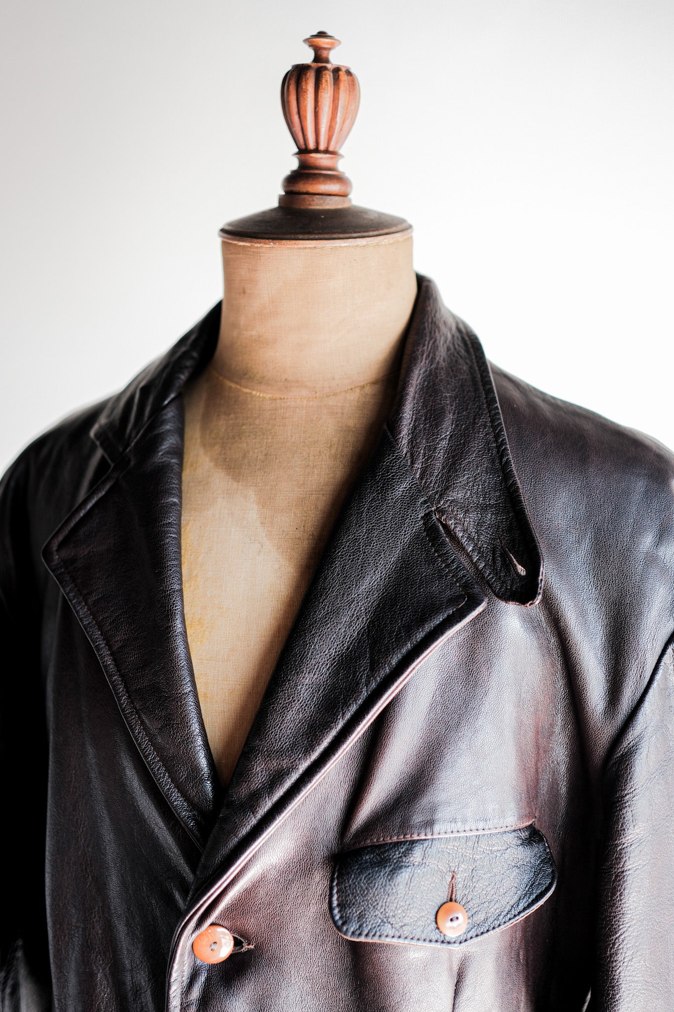 【~80’s】Old C.P.Company Leather Jacket Size.48