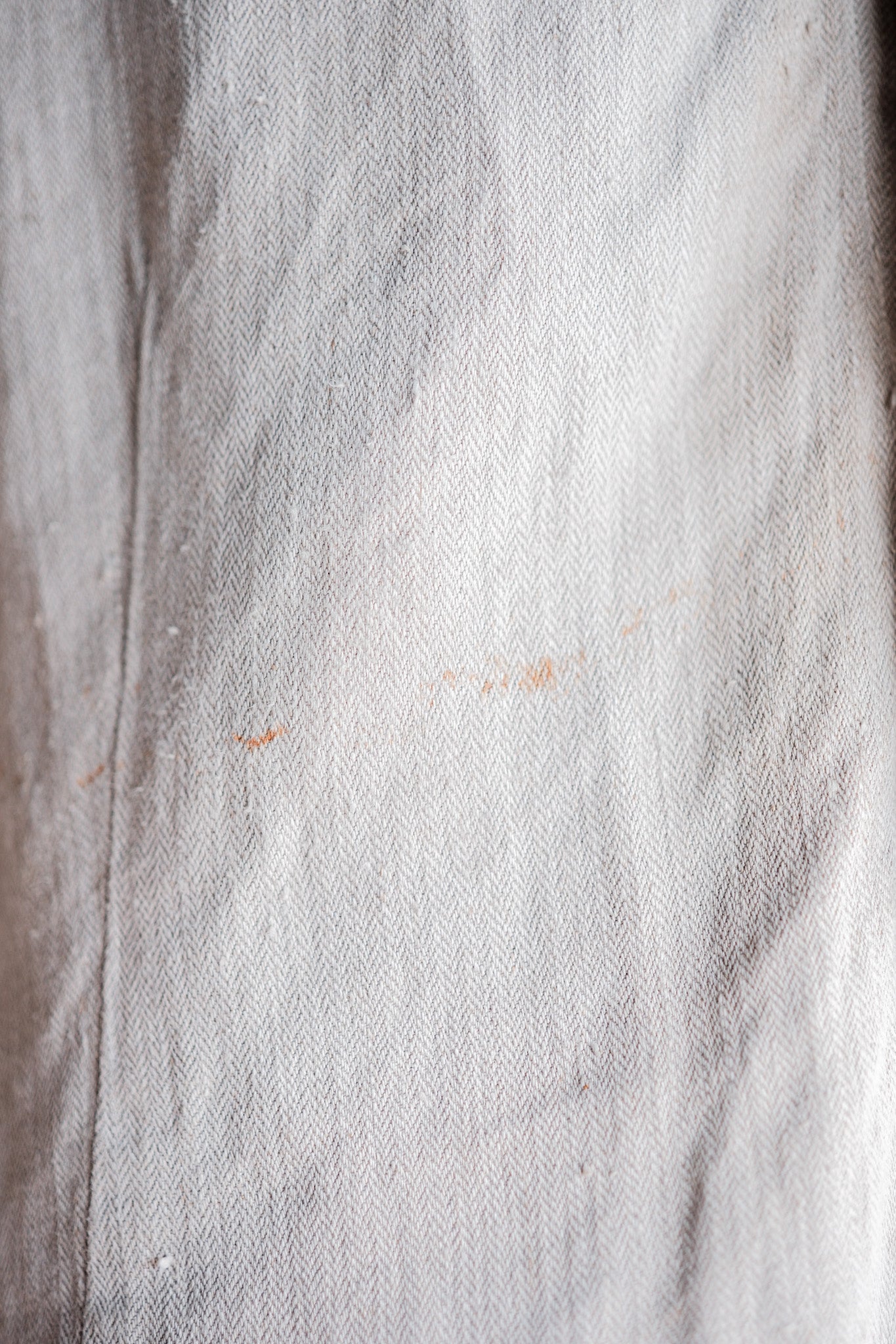 【~40's】German Air Force Drillich HBT Linen Jacket With Chin Strap "Luftwaffe"