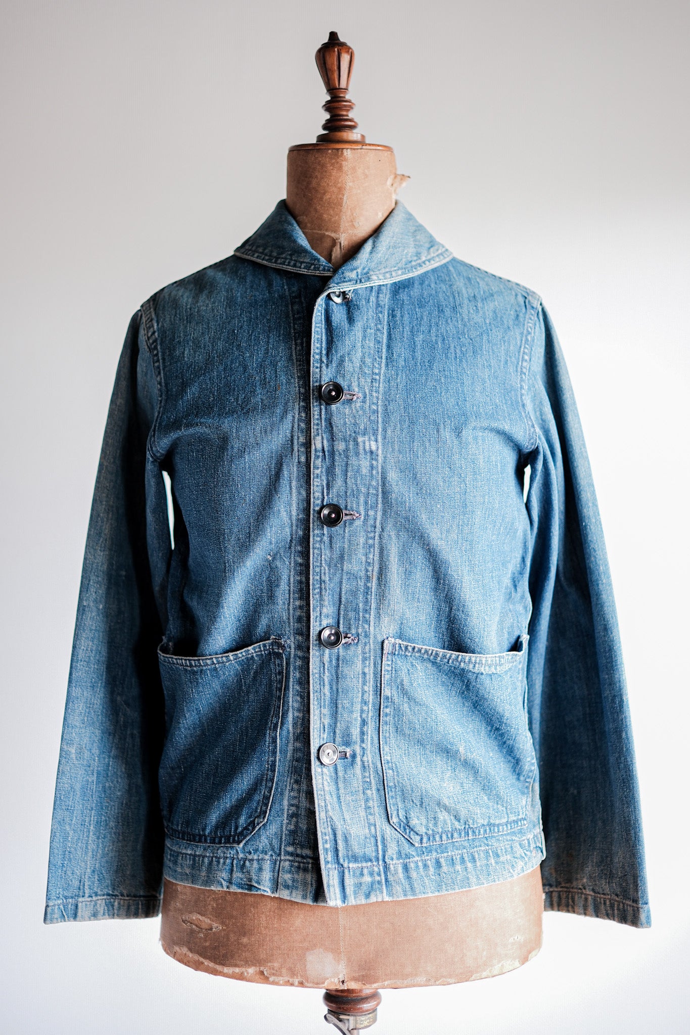 【~40’s】WWⅡ U.S.NAVY Shawl Collar Denim Coverall