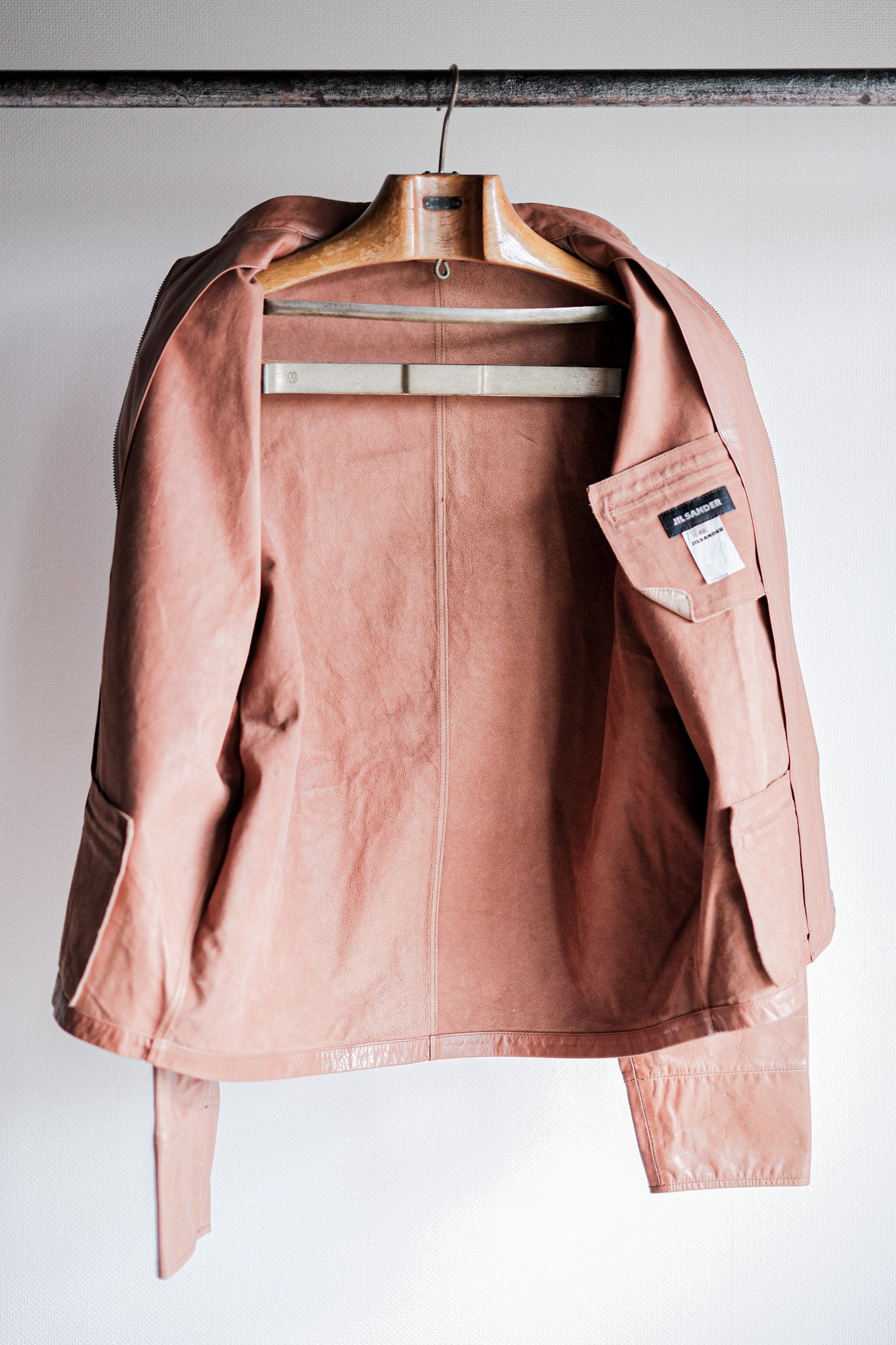 【~90’s】Old JIL SANDER Leather Jacket Size.48