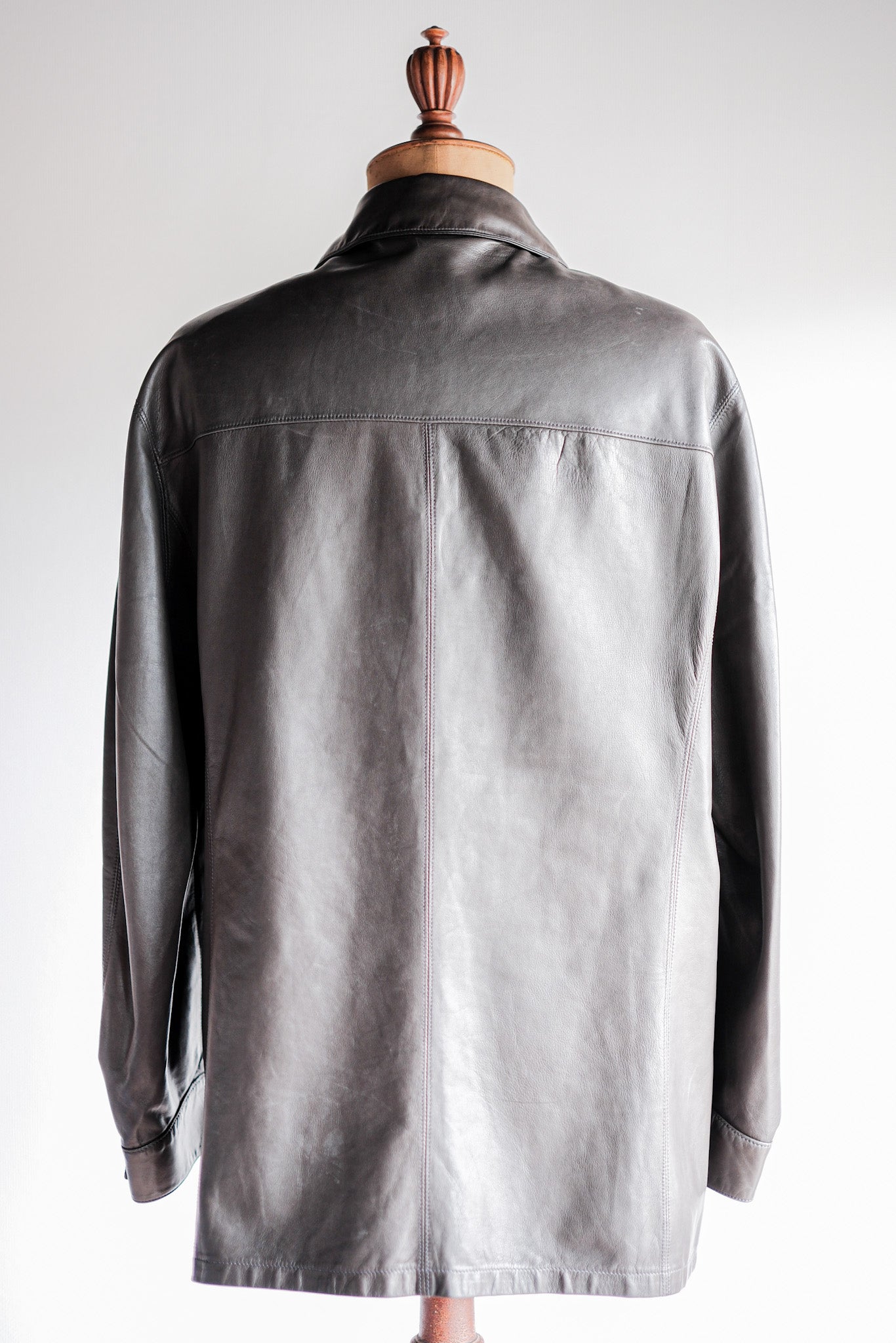 【~90's】Old SERAPHIN Lamb Leather Shirt Jacket Size.54