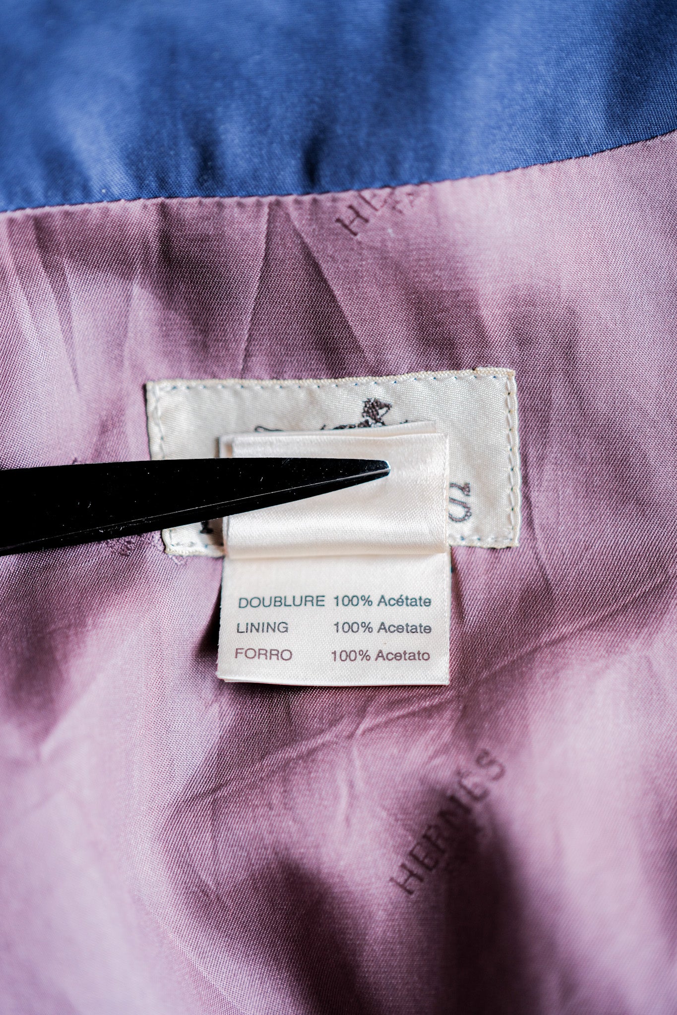 【~80's】Old Hermès Paris Zip Up Blouson Size.54