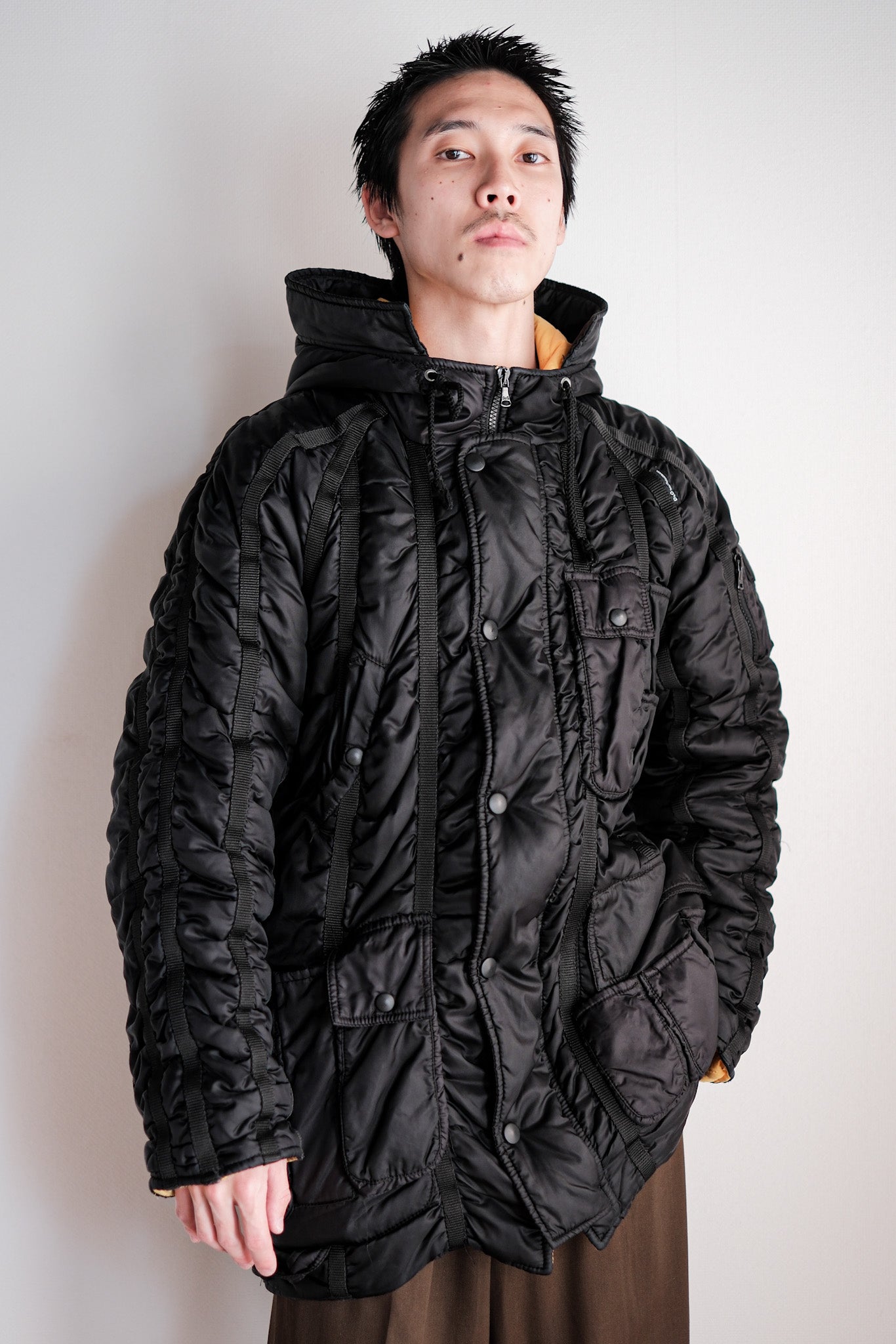 【~00's】Old DOLCE & GABBANA Multi Pocket Puffer Jacket Size.46